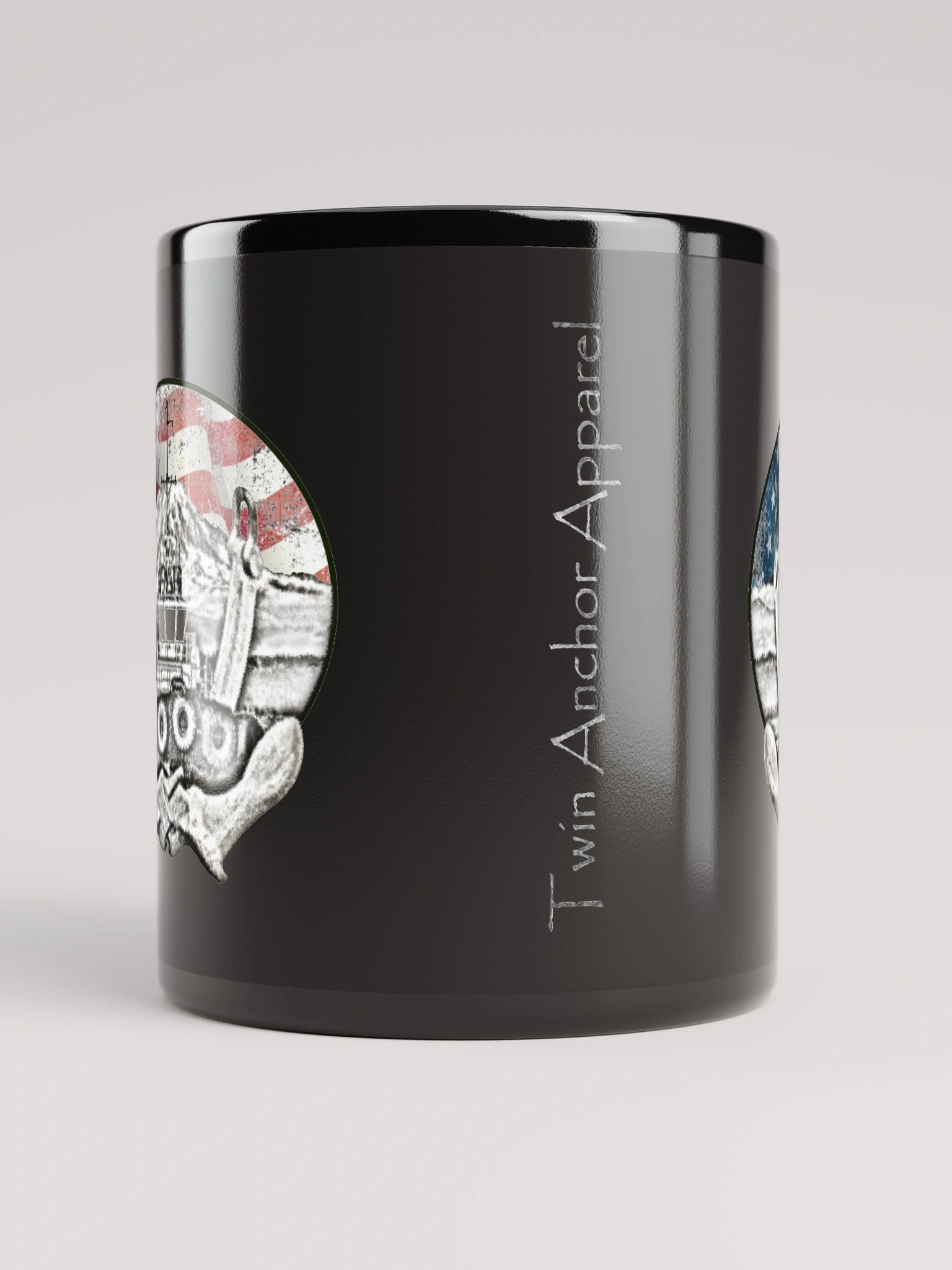 Twin anchor Flage Mount Rainier Marshall Foss - Ancher Tug Mug 11oz & 15oz product image (5)