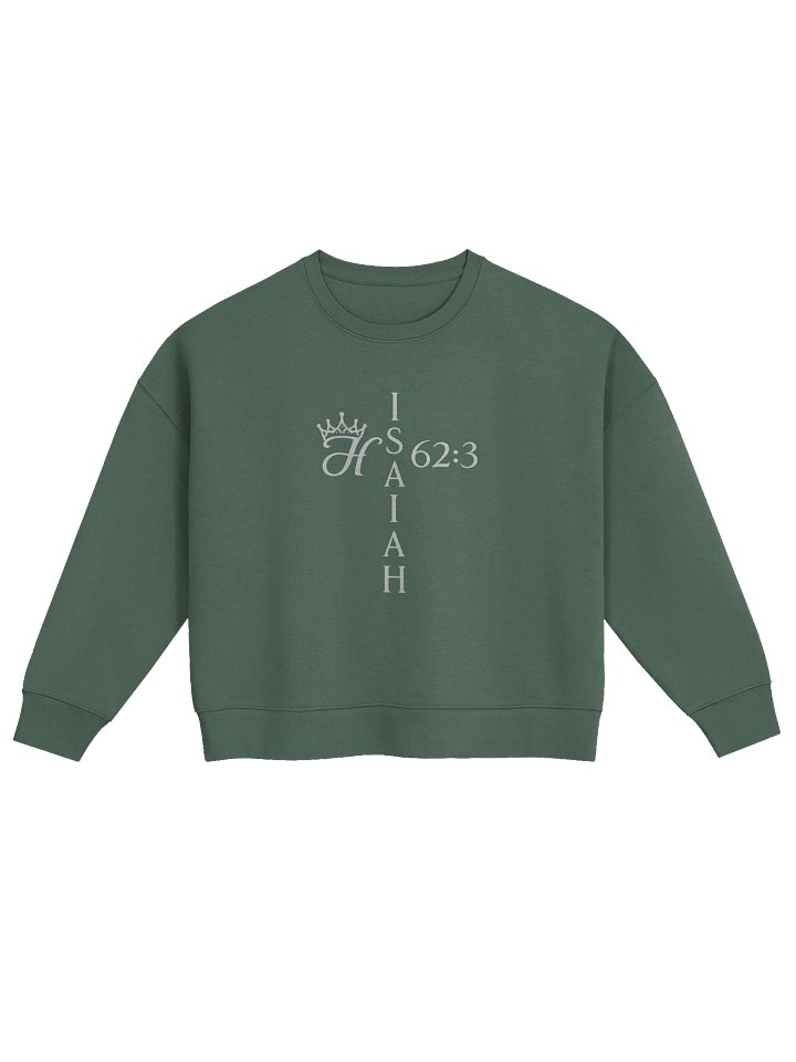 Crown-Her Adorned Sweatshirt — Deepform product image (1)