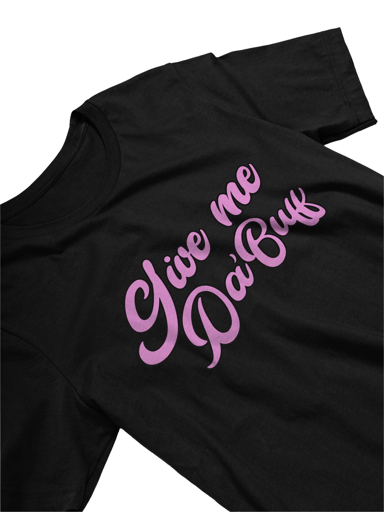 Give Me Da Buff — Bold Pink Cursive Tee product image (27)
