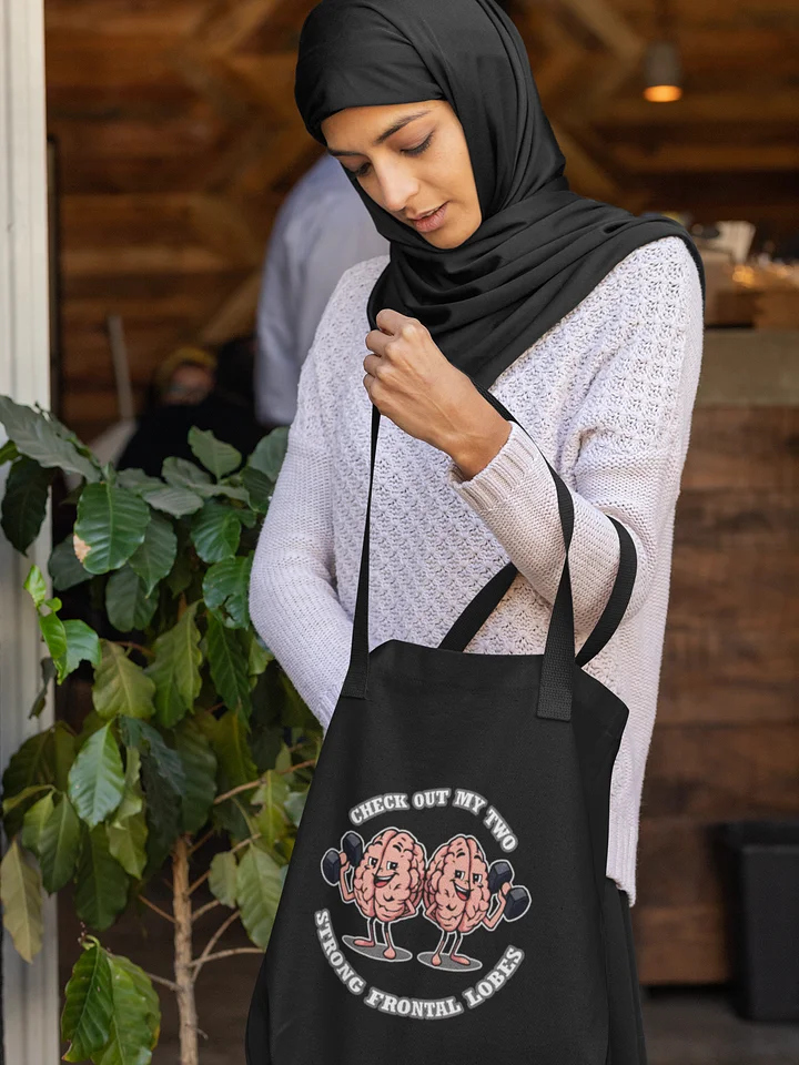 Two Strong Frontal Lobes Tote Bag - Canvas Grocery Bag product image (1)