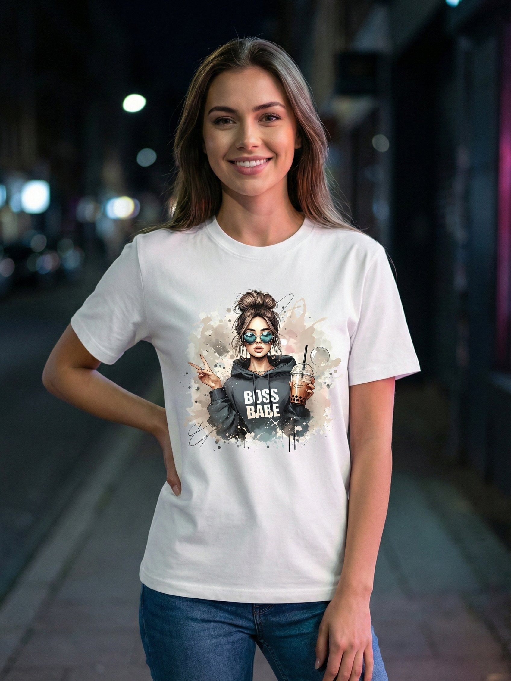 Boss Babe – Women’s Premium Graphic T-Shirt product image (2)