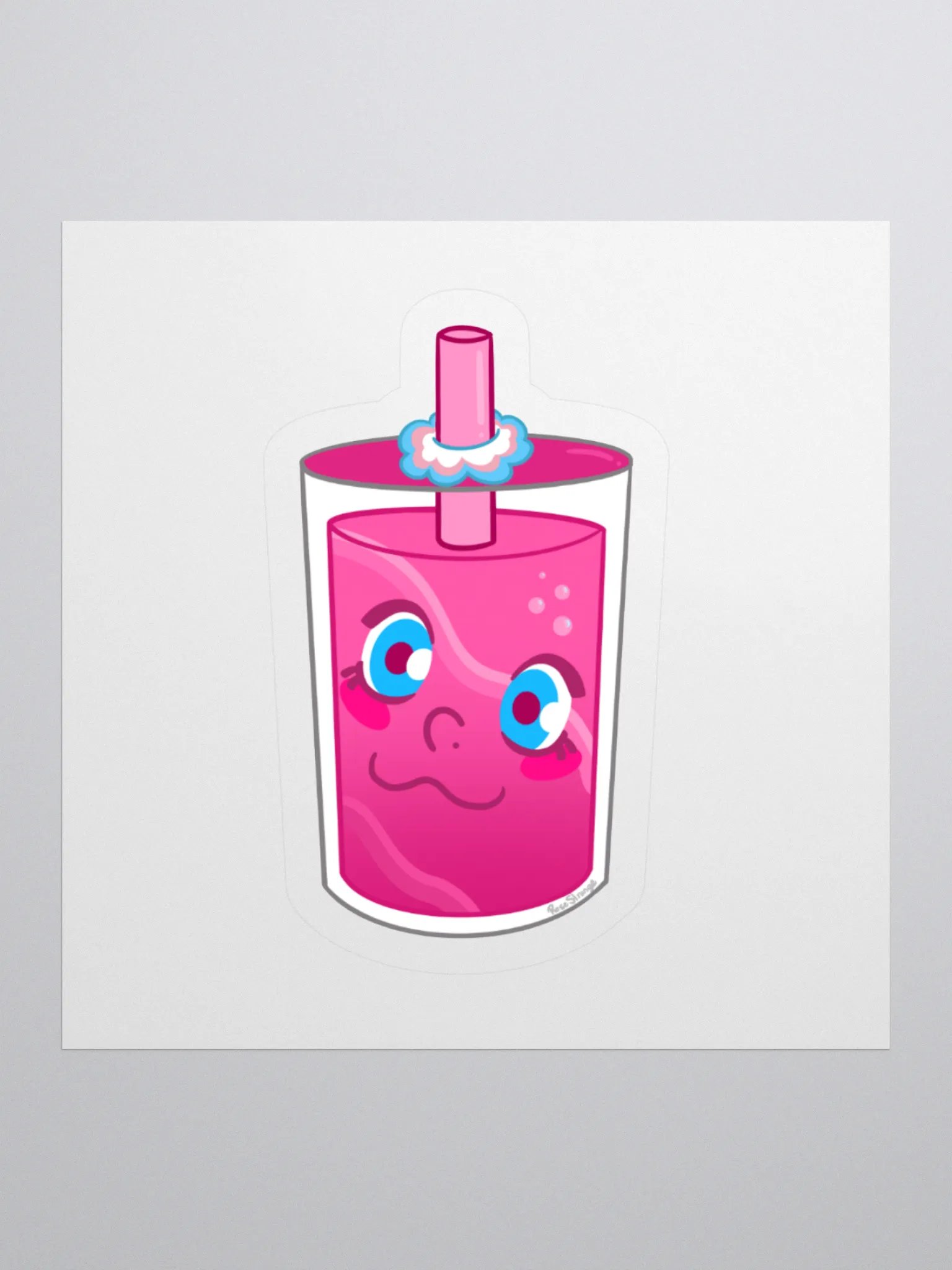 Drinkable Pink Sticker product image (1)