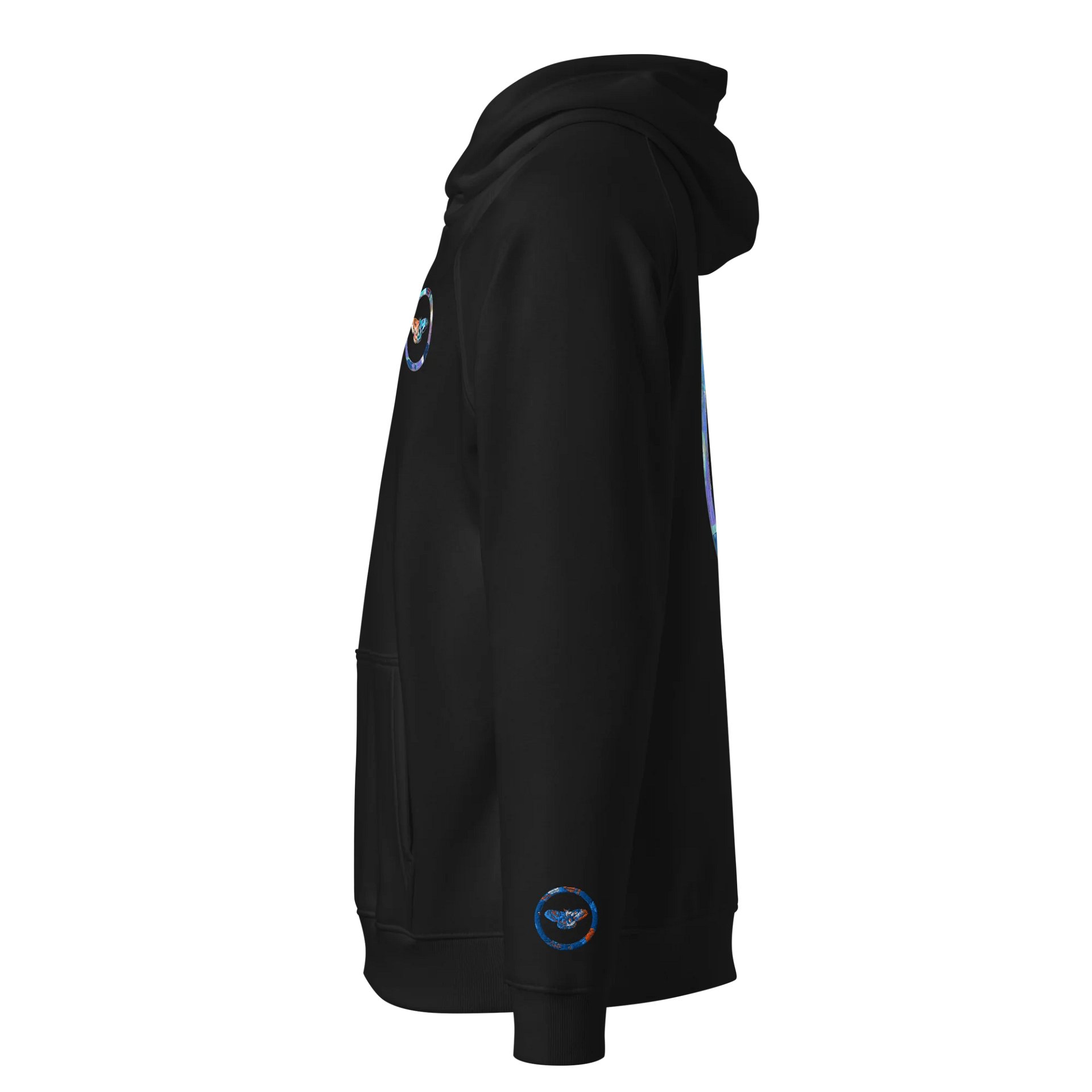 Moth SOL'S Eco Raglan Hoodie (Back Patch) with Embroidered Sleeves product image (3)