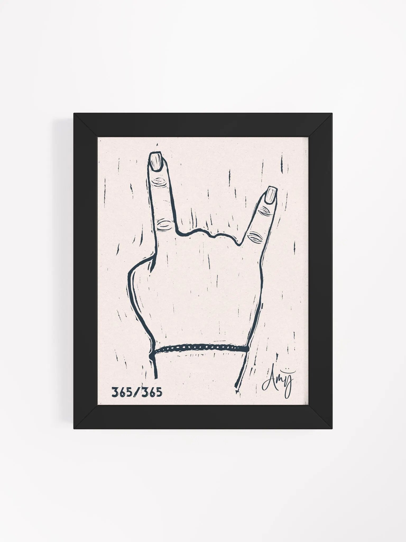 Linocut Rock On Art product image (27)