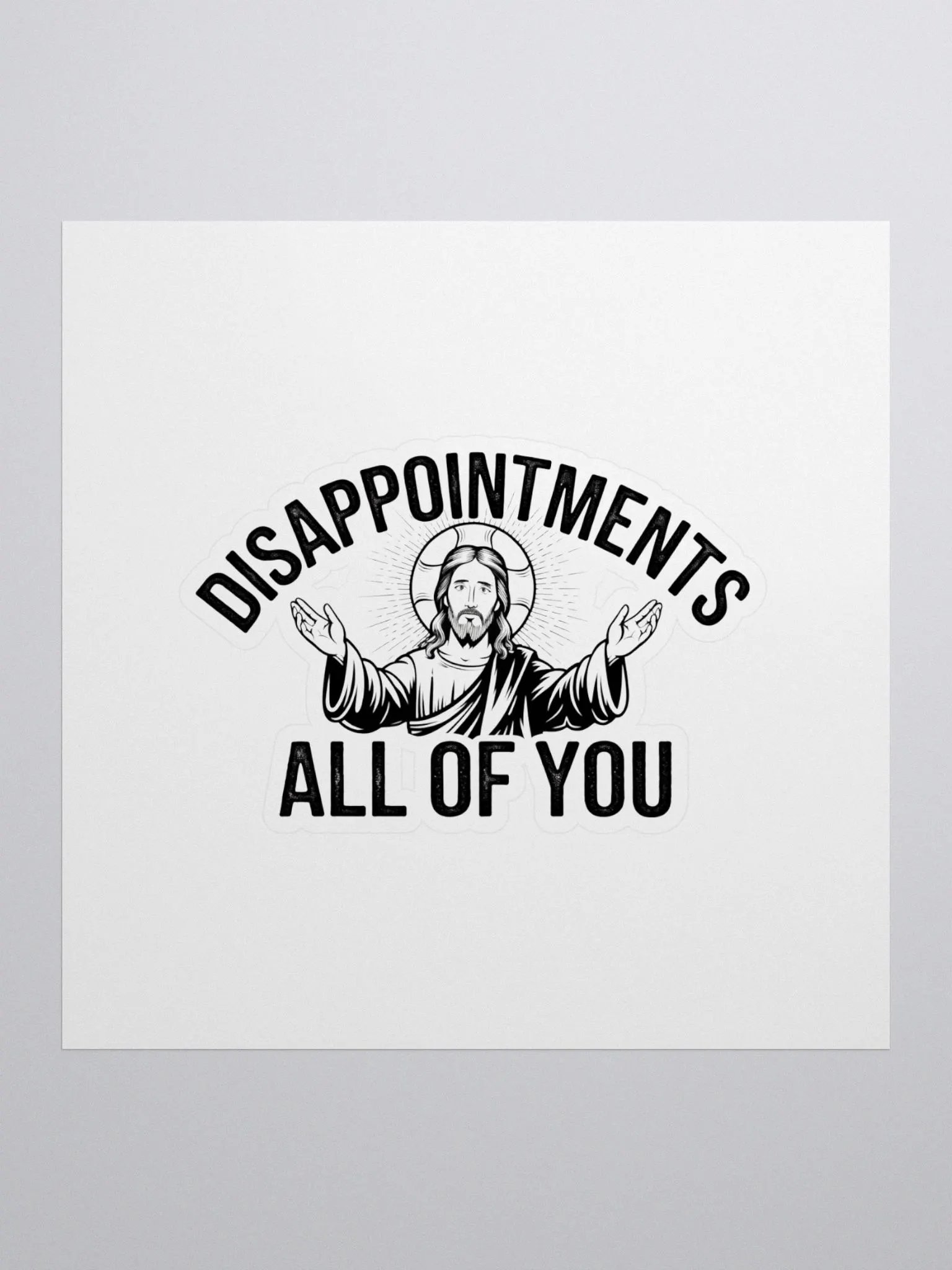 Divine Disappointment Kiss Cut Stickers product image (2)