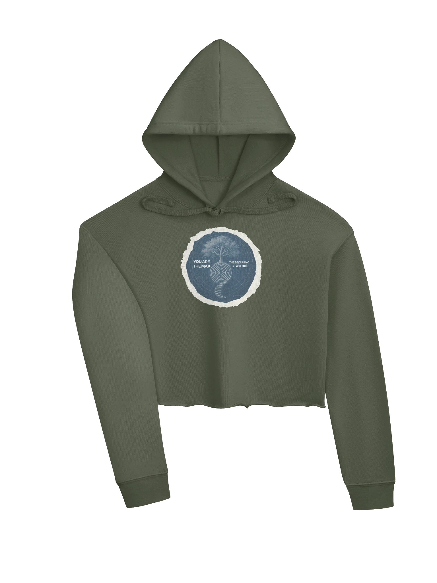 Blueprint Map Portal - Crop Hoodie product image (3)