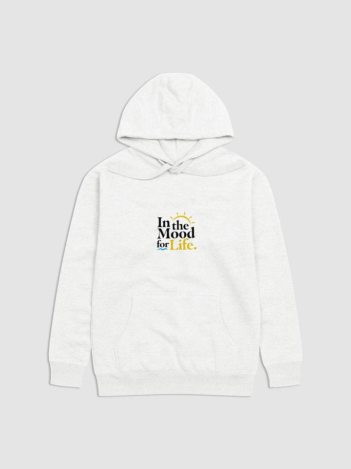 White Premium Cotton Hoodie Unisex | Summit Logo product image (1)