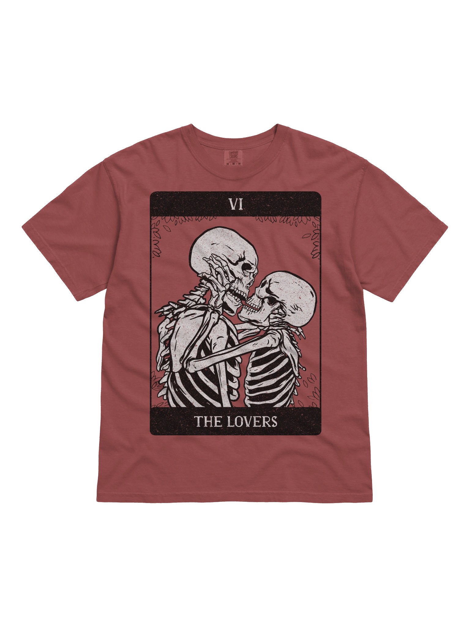 The Lovers Tarot Shirt – Skeleton Couple Gothic Tarot Card Graphic Tee (VI) product image (21)