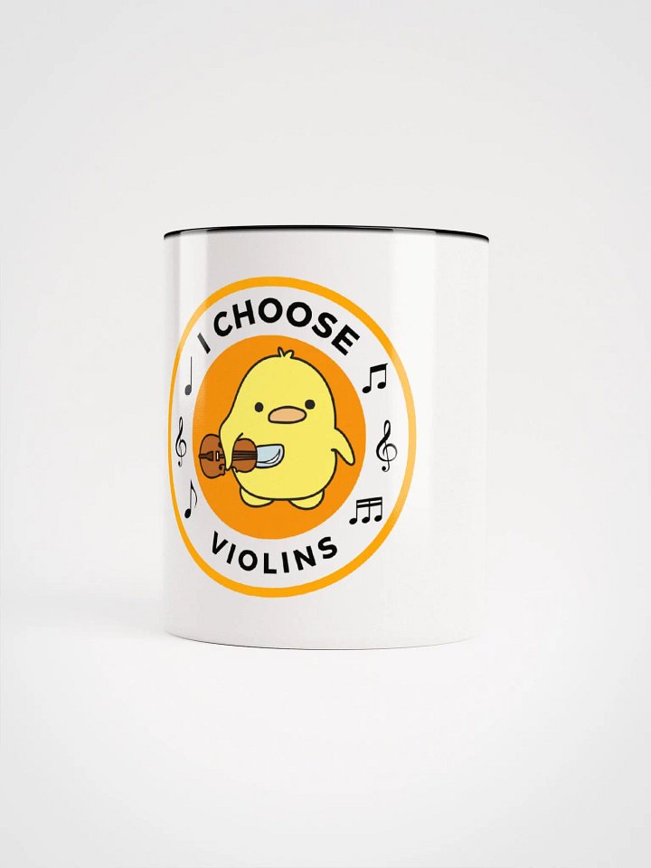 I choose violins Ceramic Mug with Color Inside product image (1)