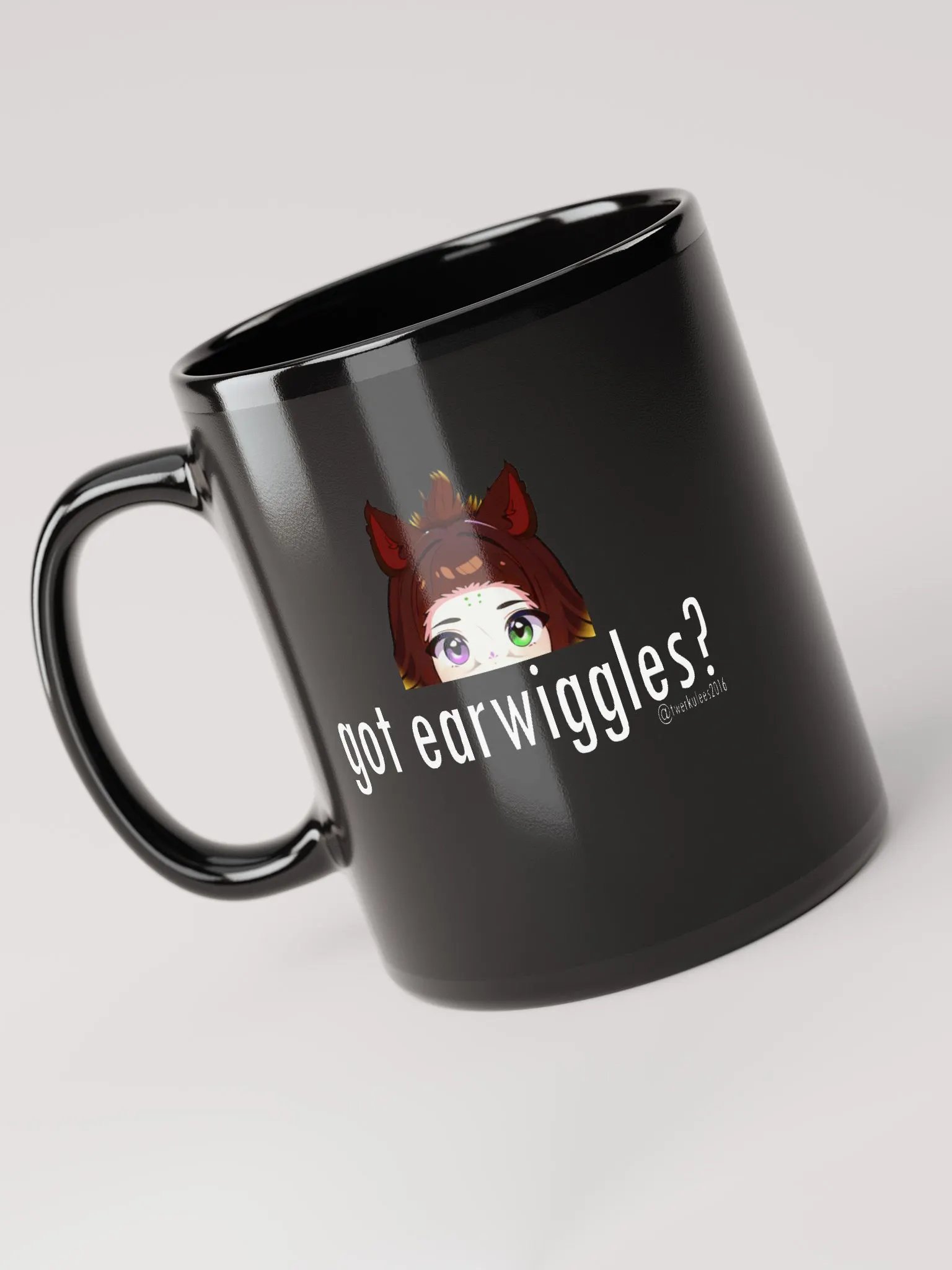 got earwiggles? Mug w/ white text product image (3)