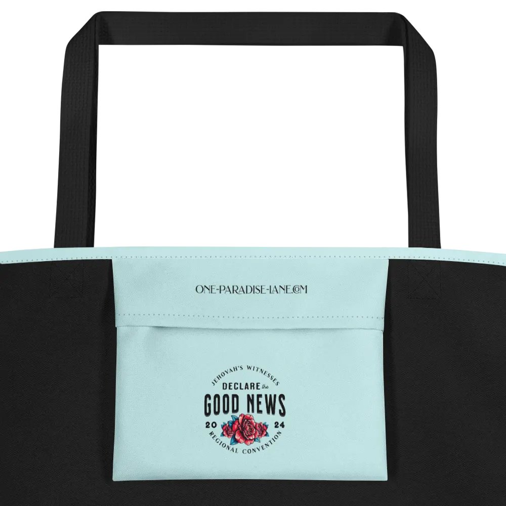 “Declare the Good News”: 2024 Jehovah’s Witnesses Regional Convention Red Roses Tote Bag product image (4)