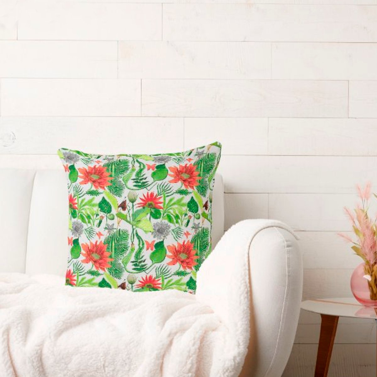 Flores Naranjas y Hojas Verdes product image (1)