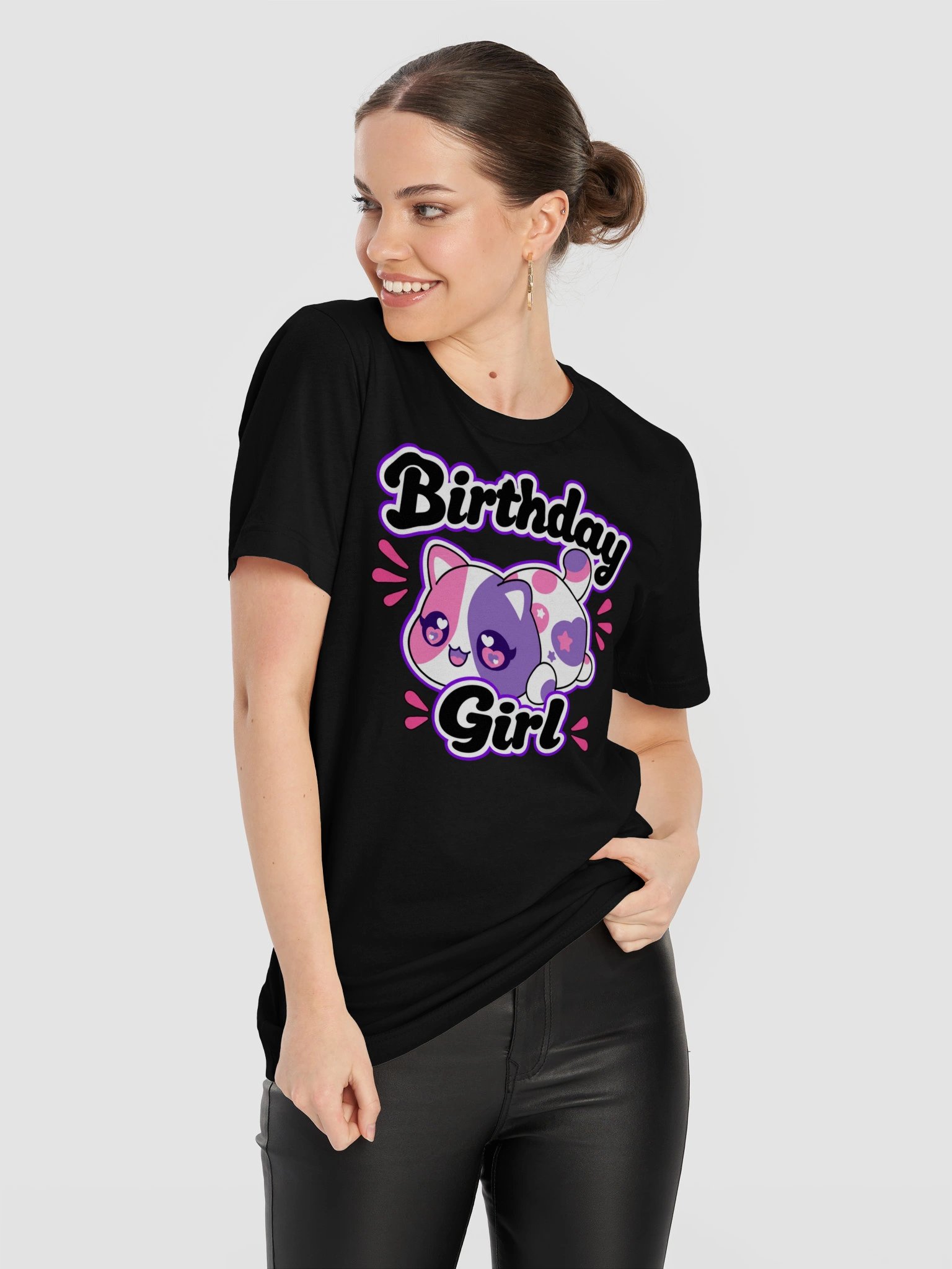 MeeMeows Birthday Girl Cat T-Shirt product image (11)