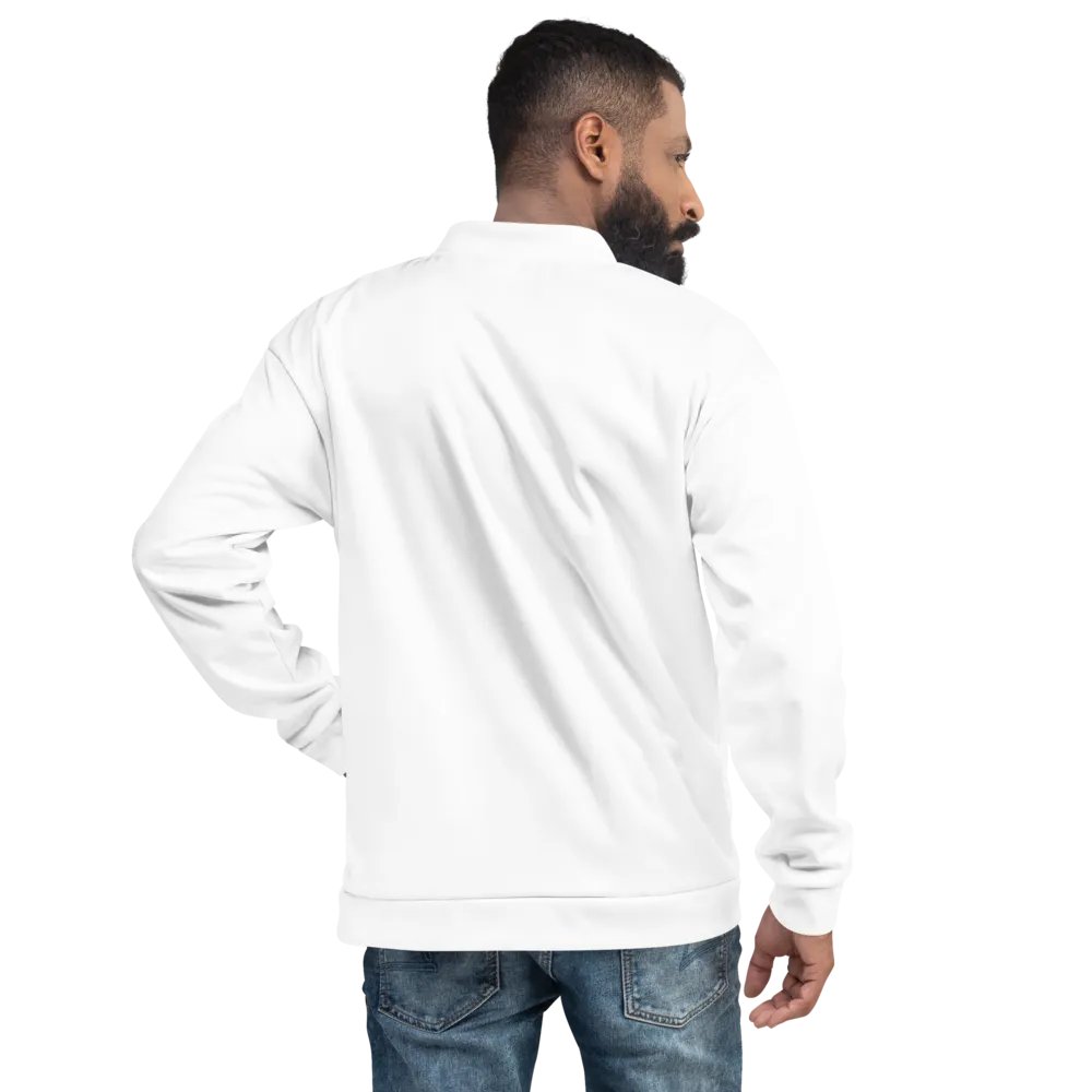 TDS Music Unisex White Bomber Jacket – Exclusive Design for Music Fans product image (9)