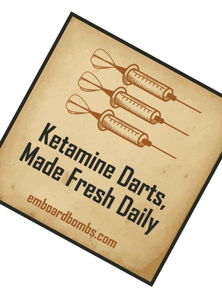 Ketamine Darts Sticker product image (2)