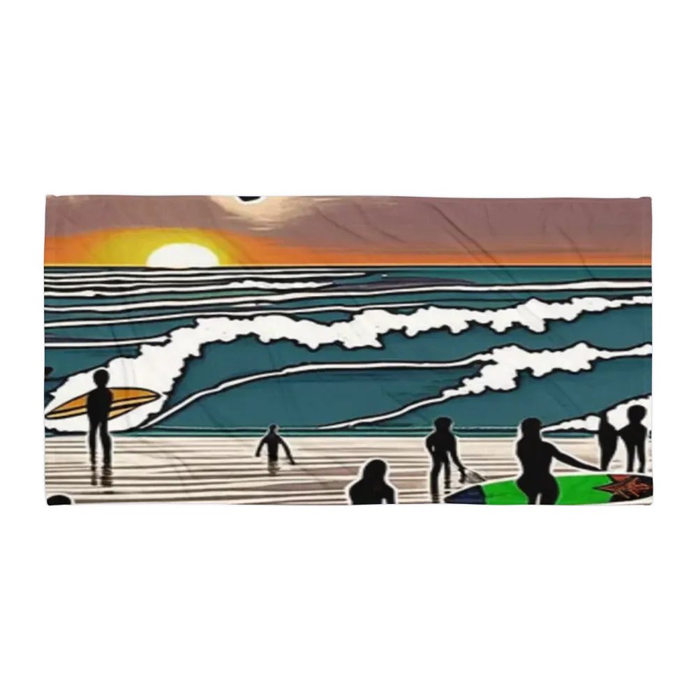 "Tenacity" Sunset Surfers Sublimated Towel product image (1)