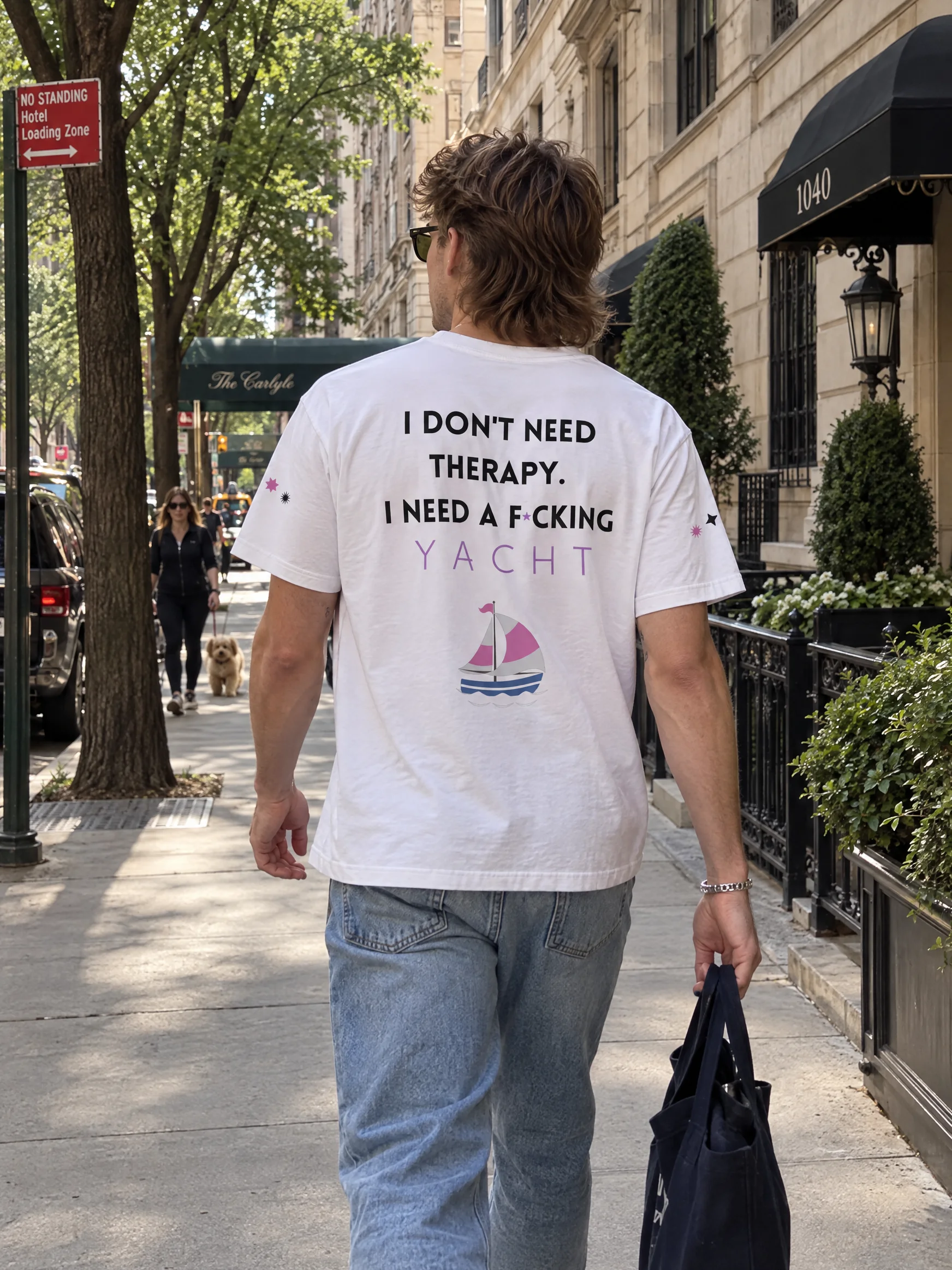 I don't need therapy. I need a fucking yacht. #1 — Solid White Blend, photo 3
