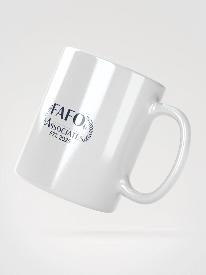 FAFO White Glossy Mug product image (2)