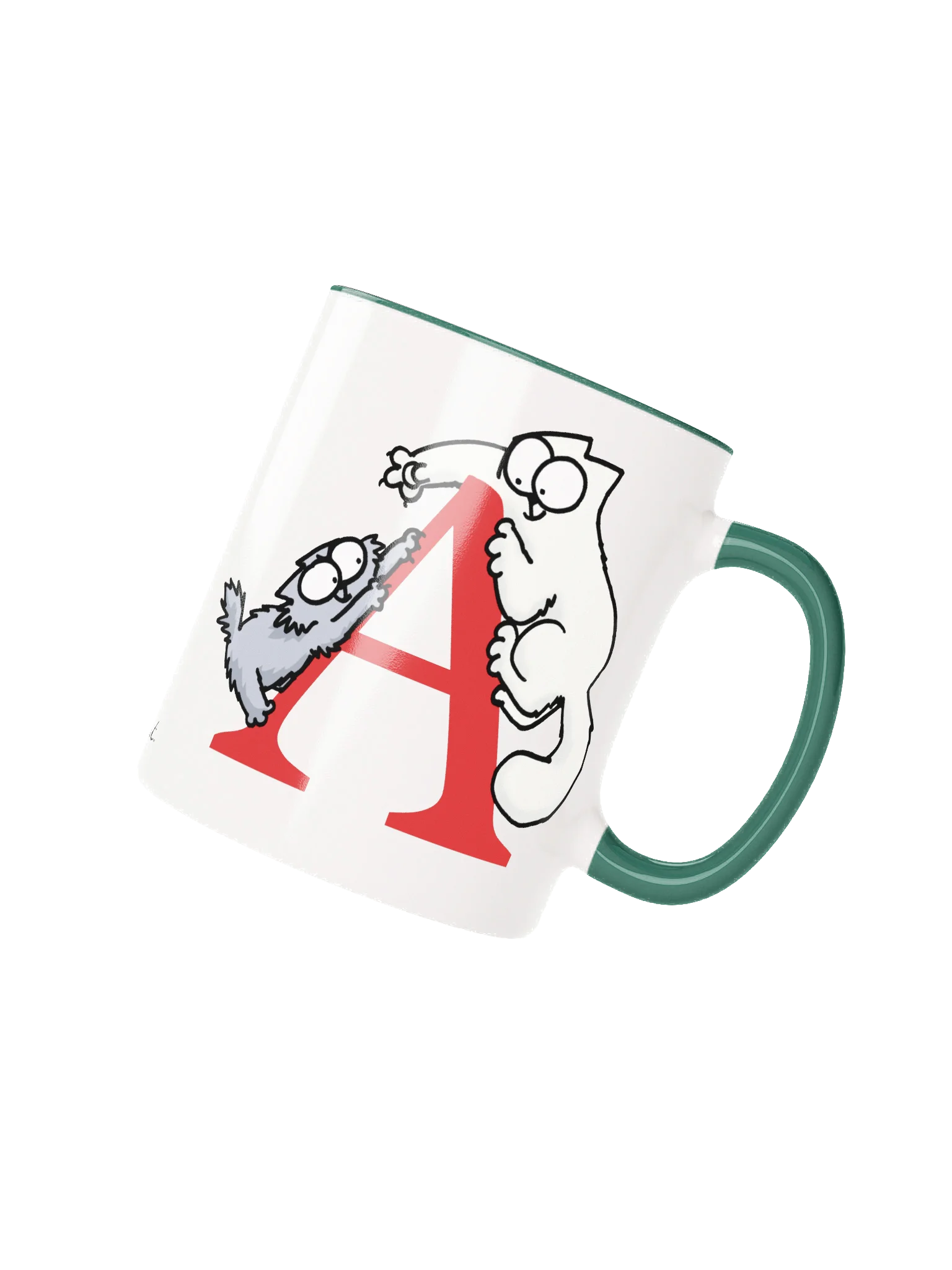 Cat Monogram Mug - A product image (1)