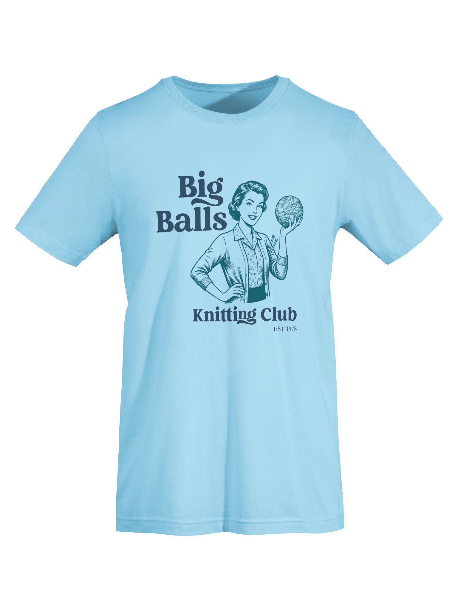 Big Balls Knitting Club Retro T‑Shirt product image (19)