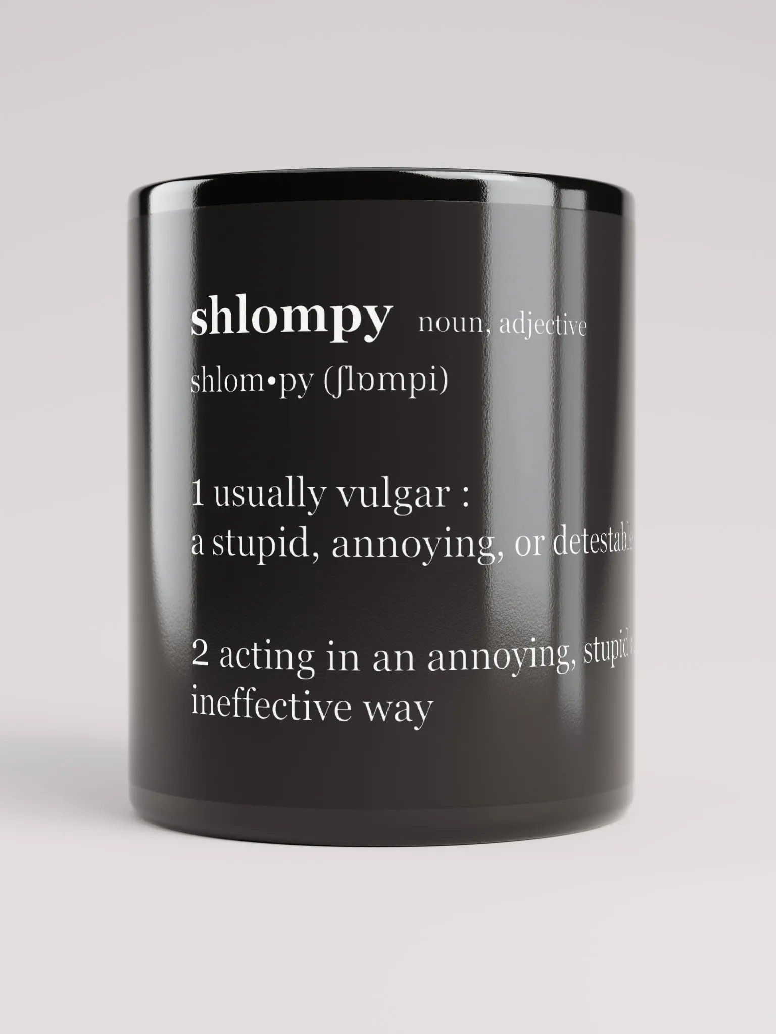 "shlompy" mug, black product image (5)