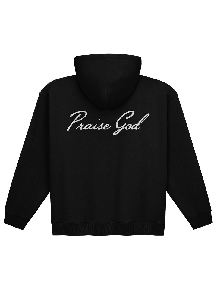 PRAISE GOD RELAXED HOODIE - BLACK product image (2)