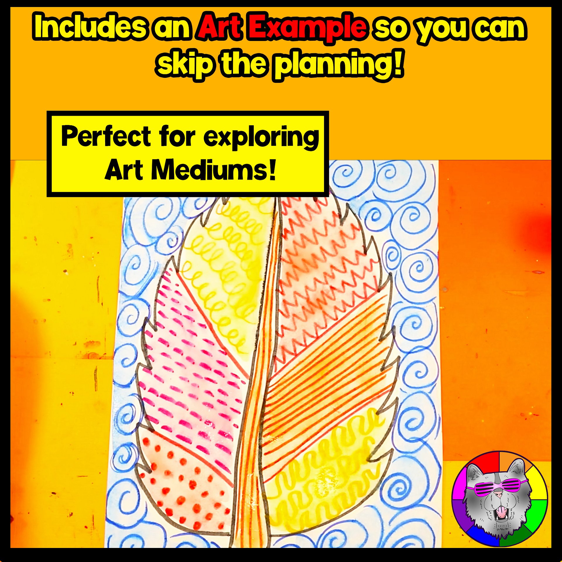 Autumn Leaf Line Art Project with Literacy & Reflection Activities (Grades 1–4) product image (3)