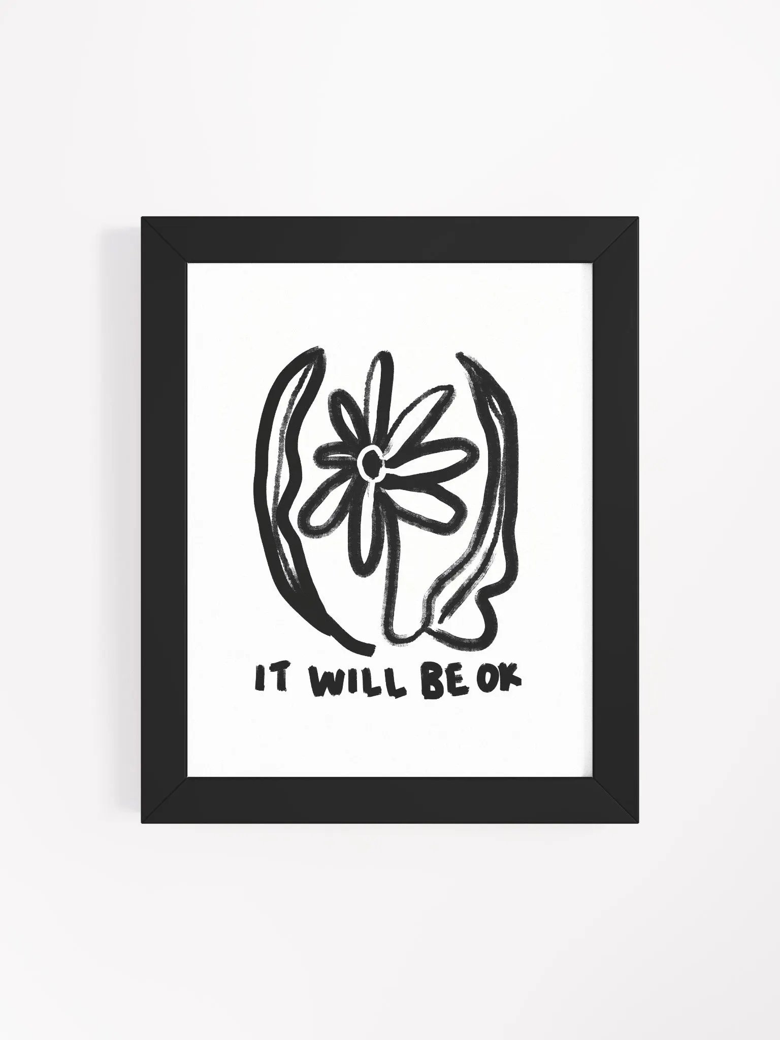 Be OK Framed Art Print product image (4)