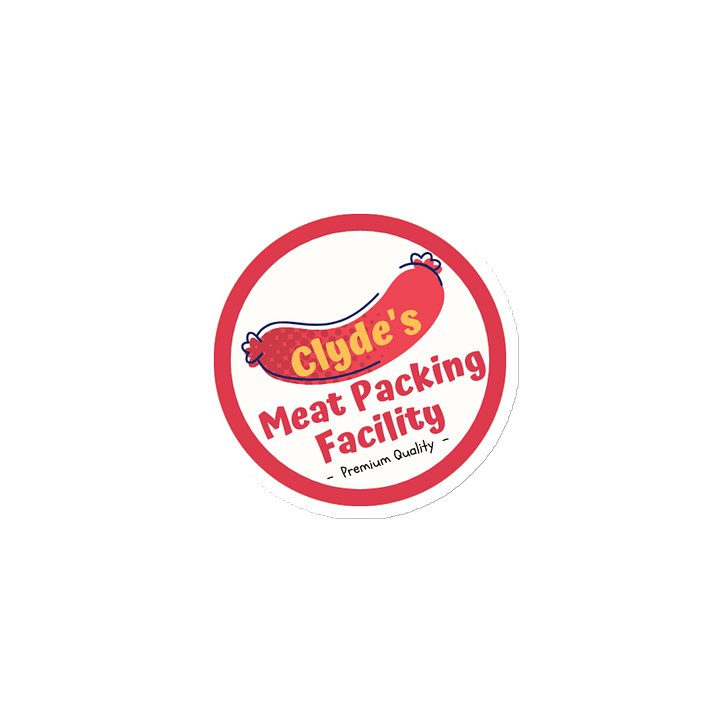 Clyde's meat packing facilty | Die-Cut Magnet product image (2)