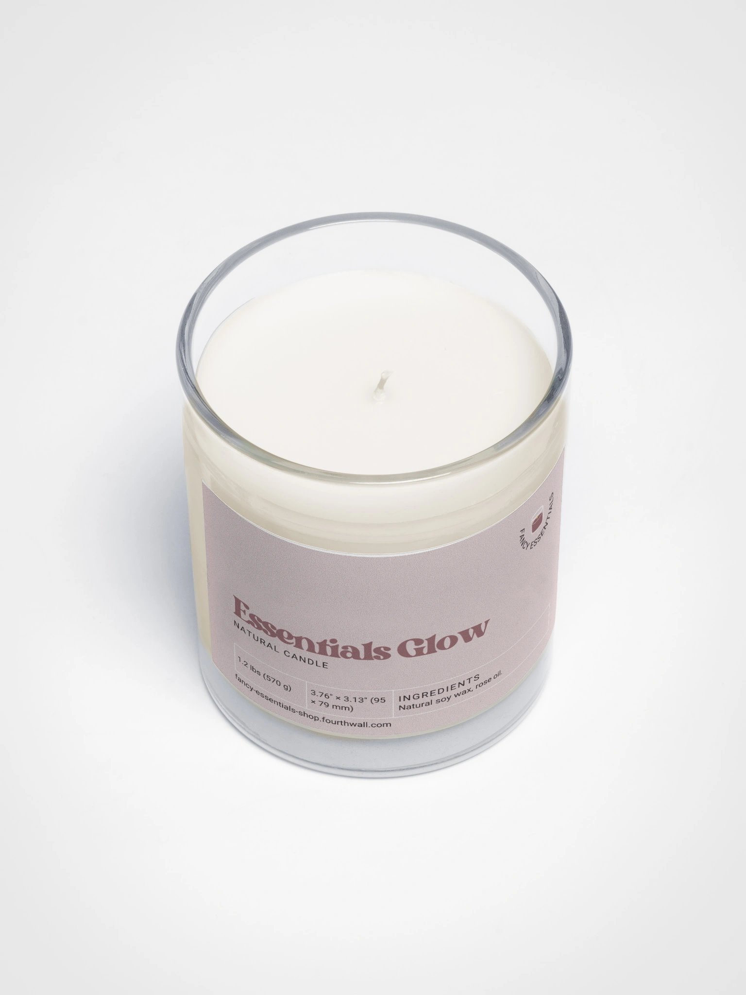 Rose Glow Soy Wax Candle product image (3)