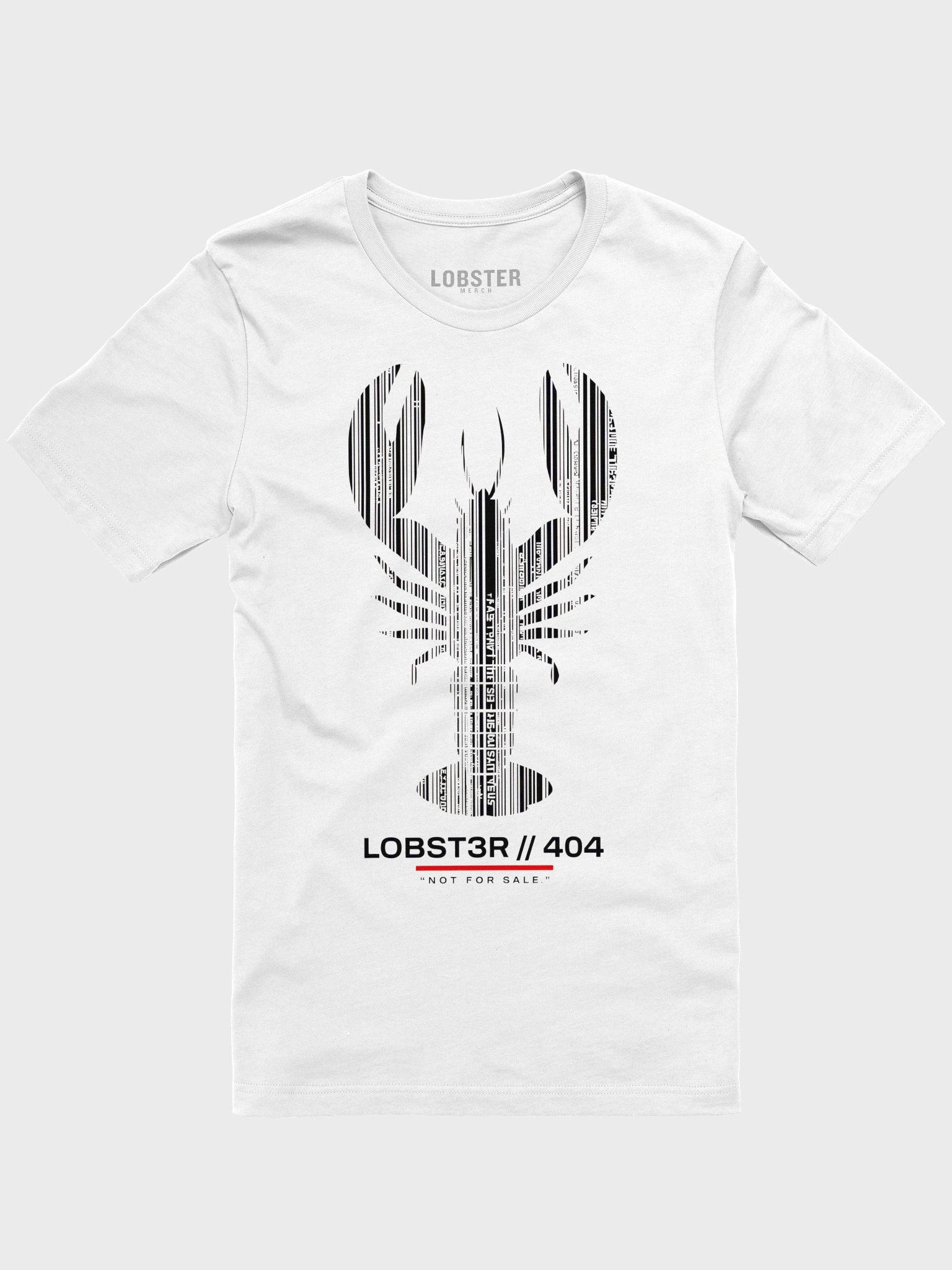 Barcode Identity T-Shirt | Industrial Lobster Graphic Tee product image (2)