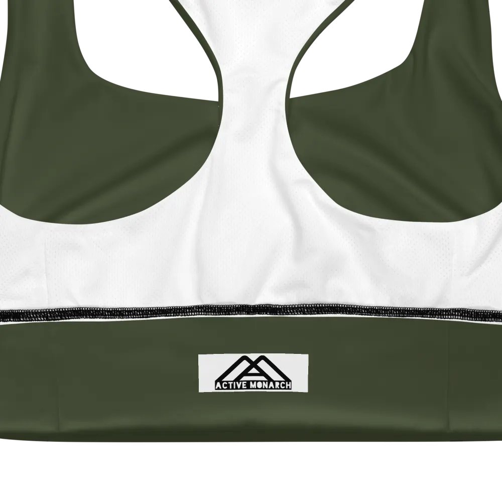 Olive Longline Sports Bra product image (7)