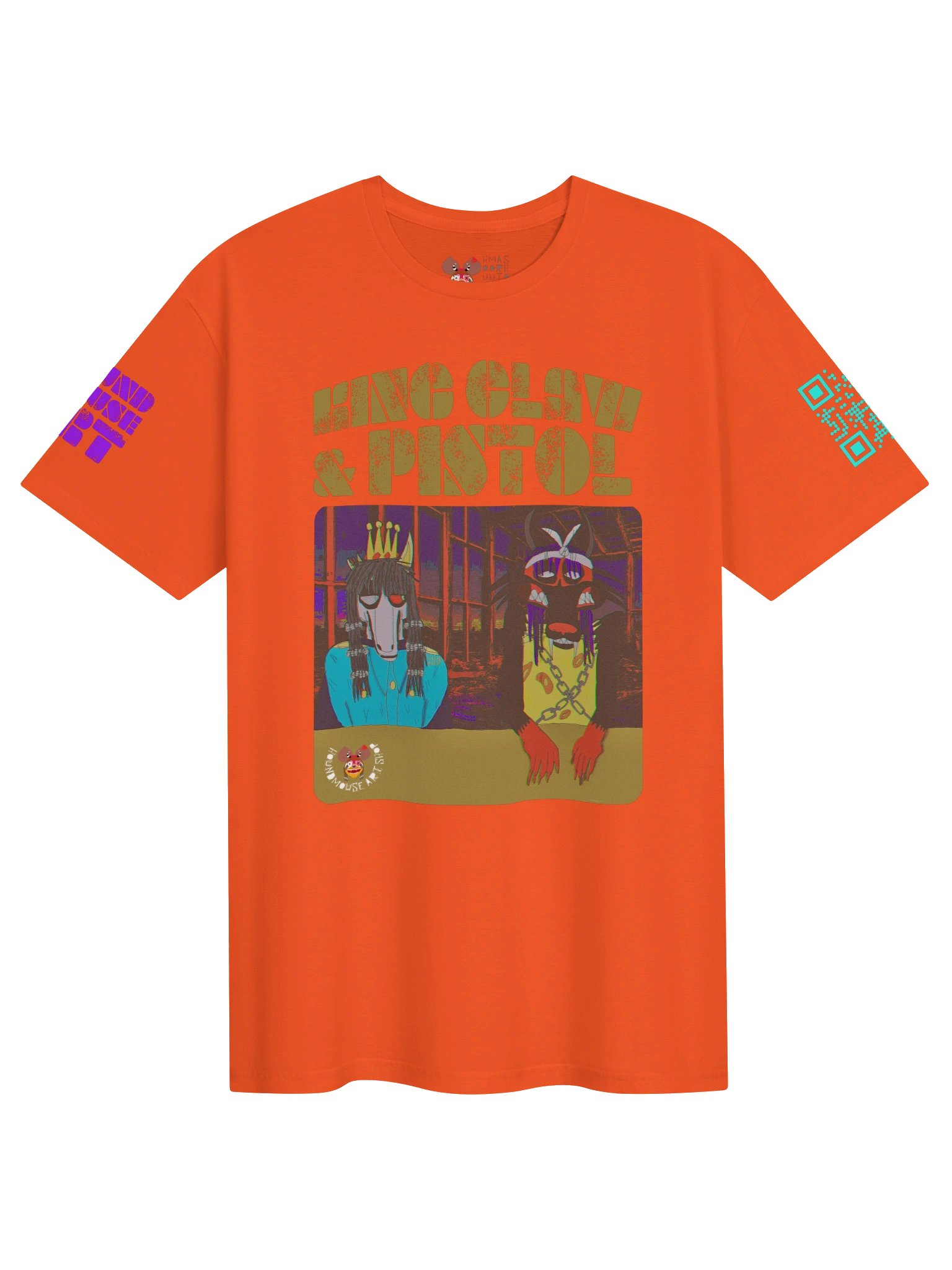 KING CLAW & PISTOL Glitch Art Tee product image (1)