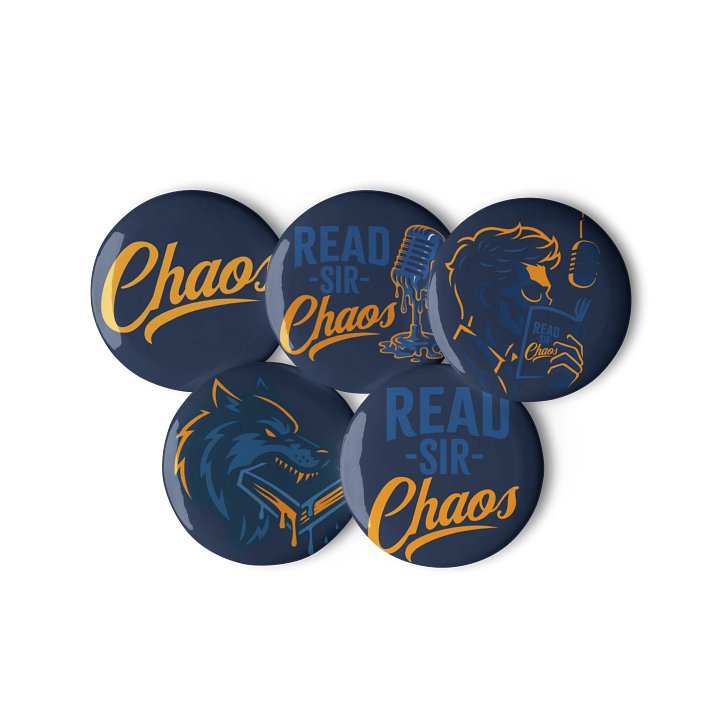 Read | Sir Chaos Button Pin Set product image (3)