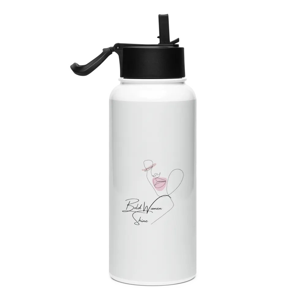 Stainless Steel Water Bottle with a Straw Lid SWFB0141 product image (2)