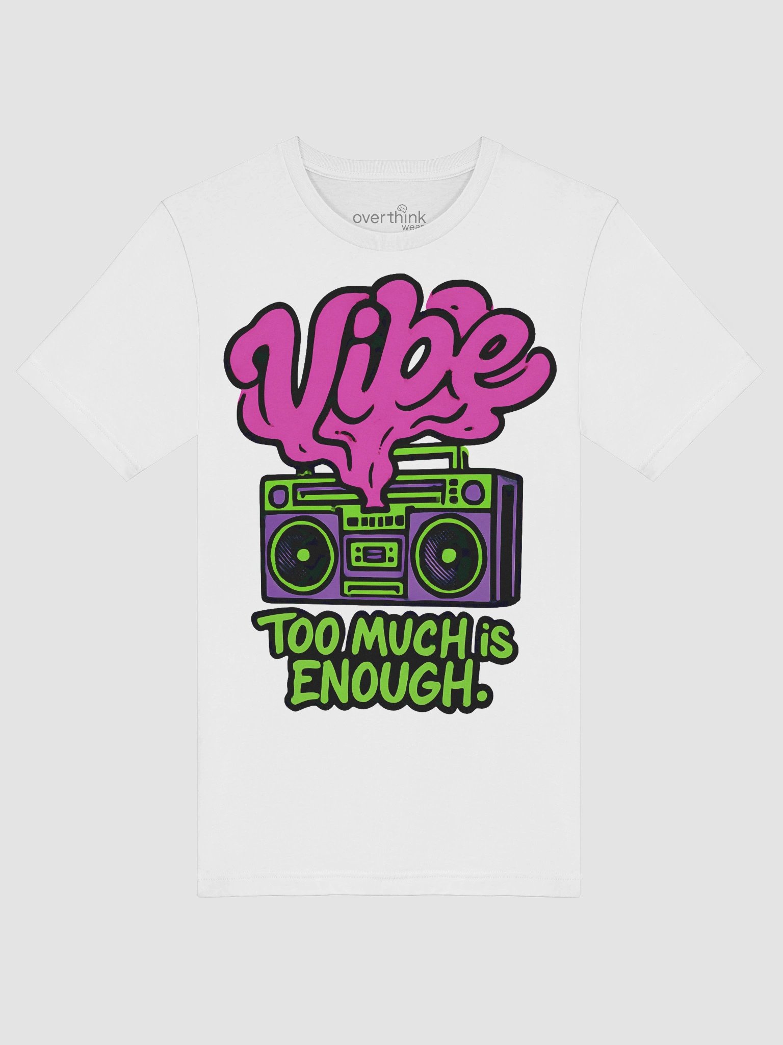 Vibe Heavy T-Shirt | Retro 80s Hip-Hop Streetwear Statement Tee product image (5)