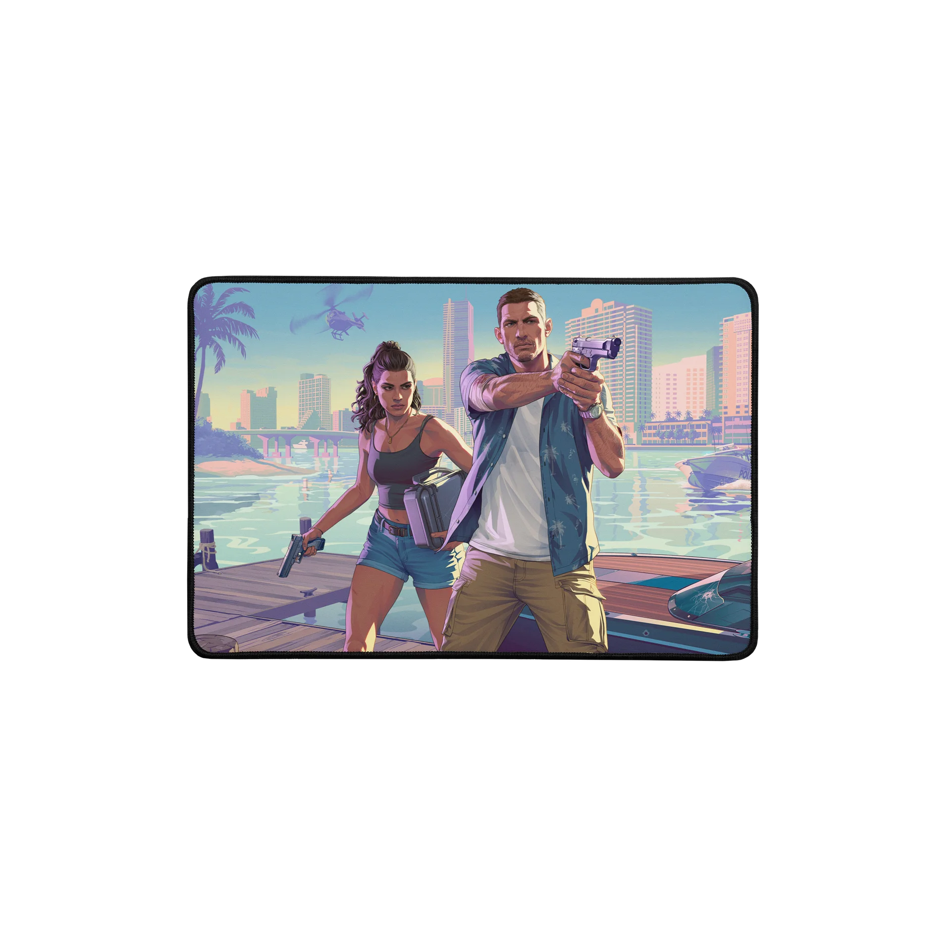 GTA VI Jason & Lucia Gaming Desk Mat – Premium Desk Pad product image (1)