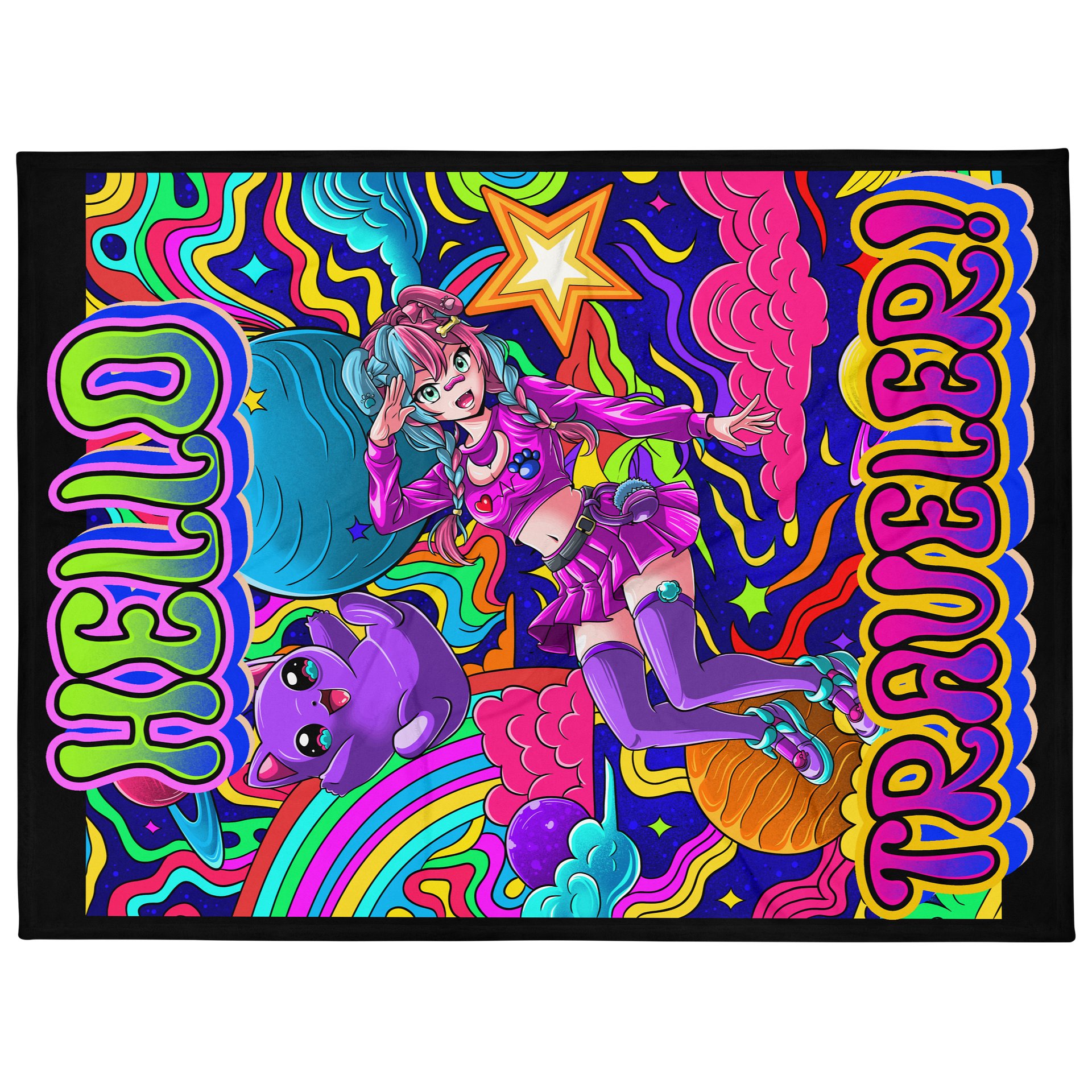 Hello Traveler! Throw Blanket product image (1)