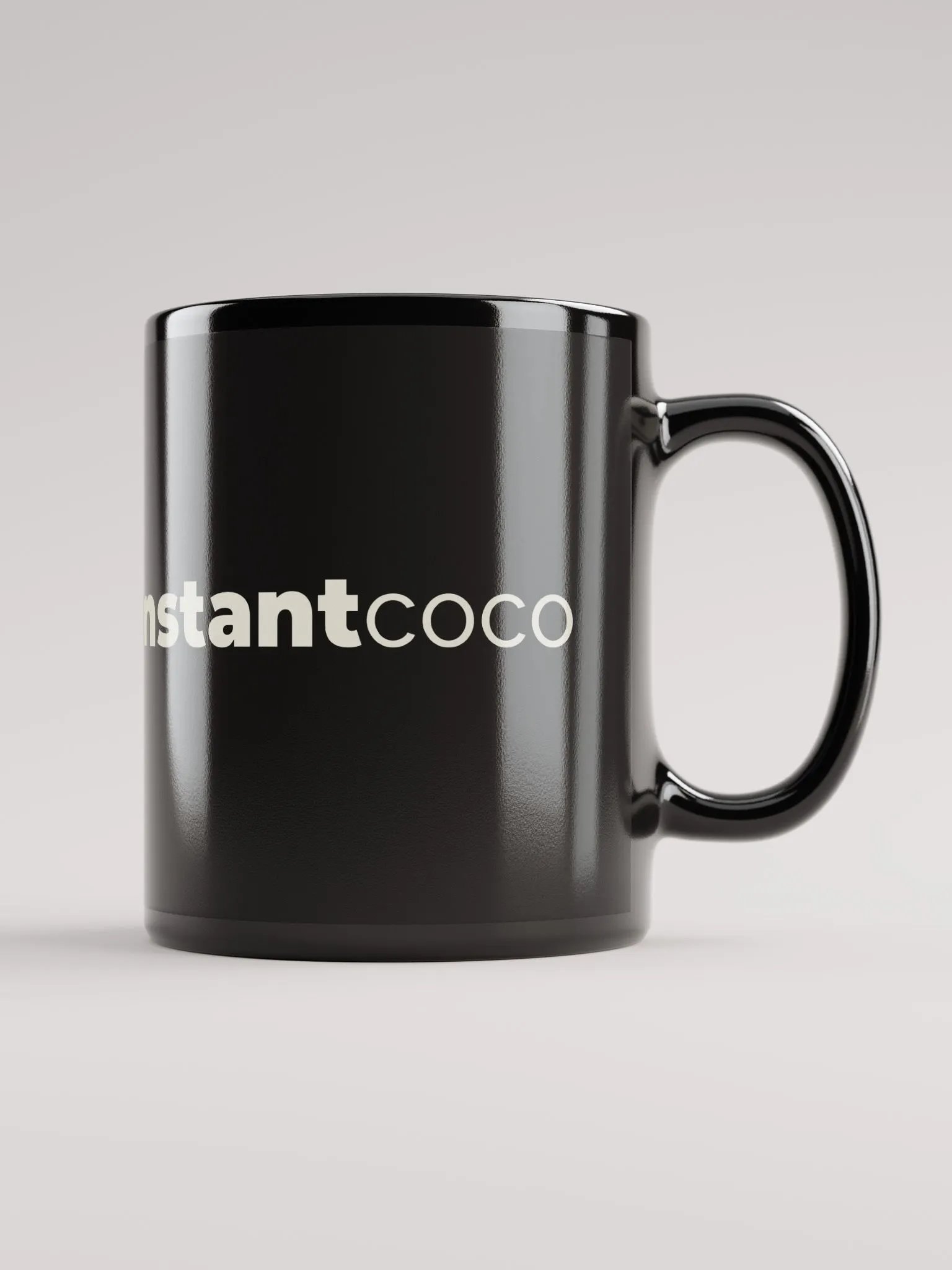 'instantcoco' Logo Mug (black) product image (4)
