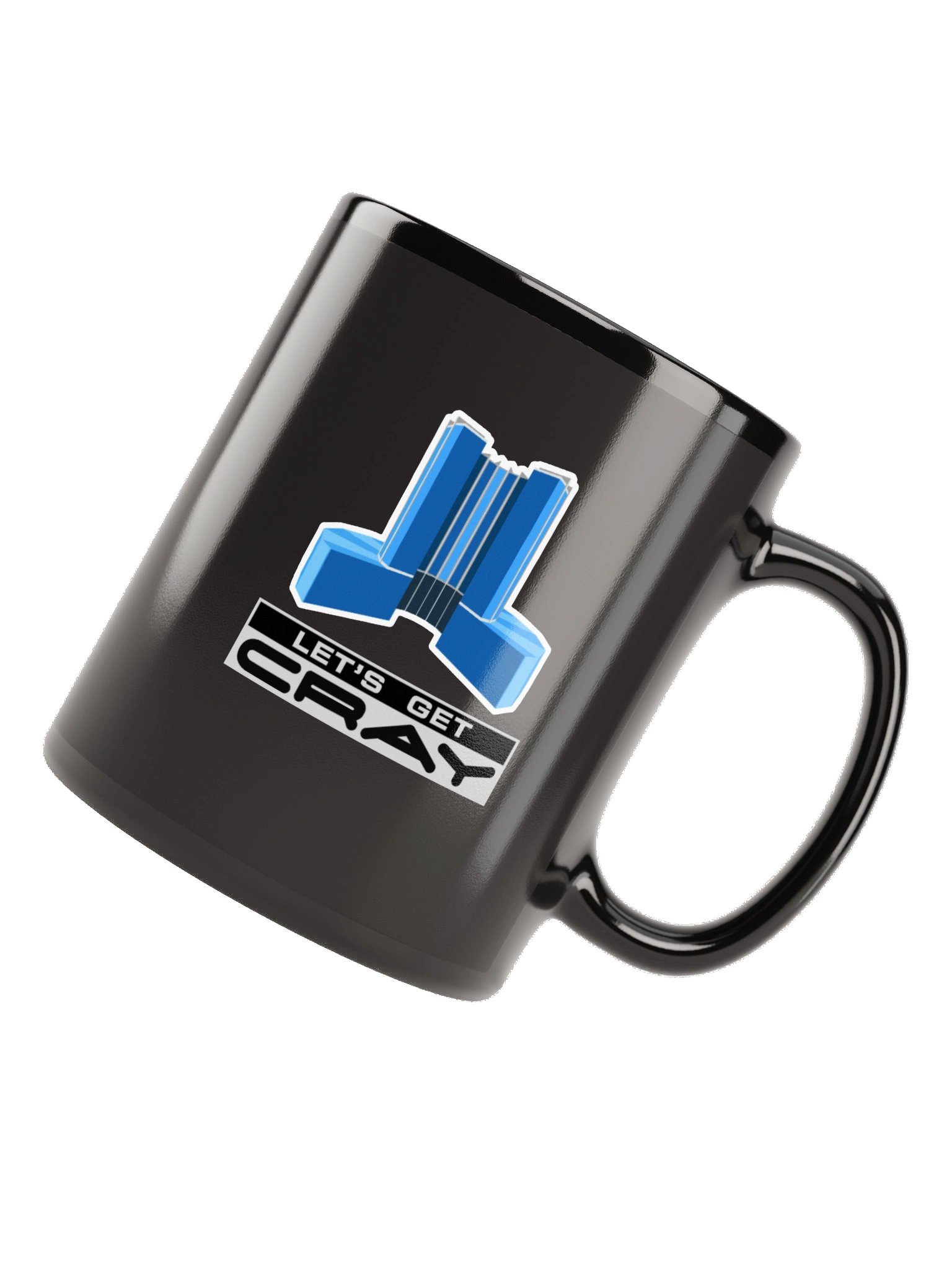 Let's Get CRAY Supercomputer (black mug) product image (5)