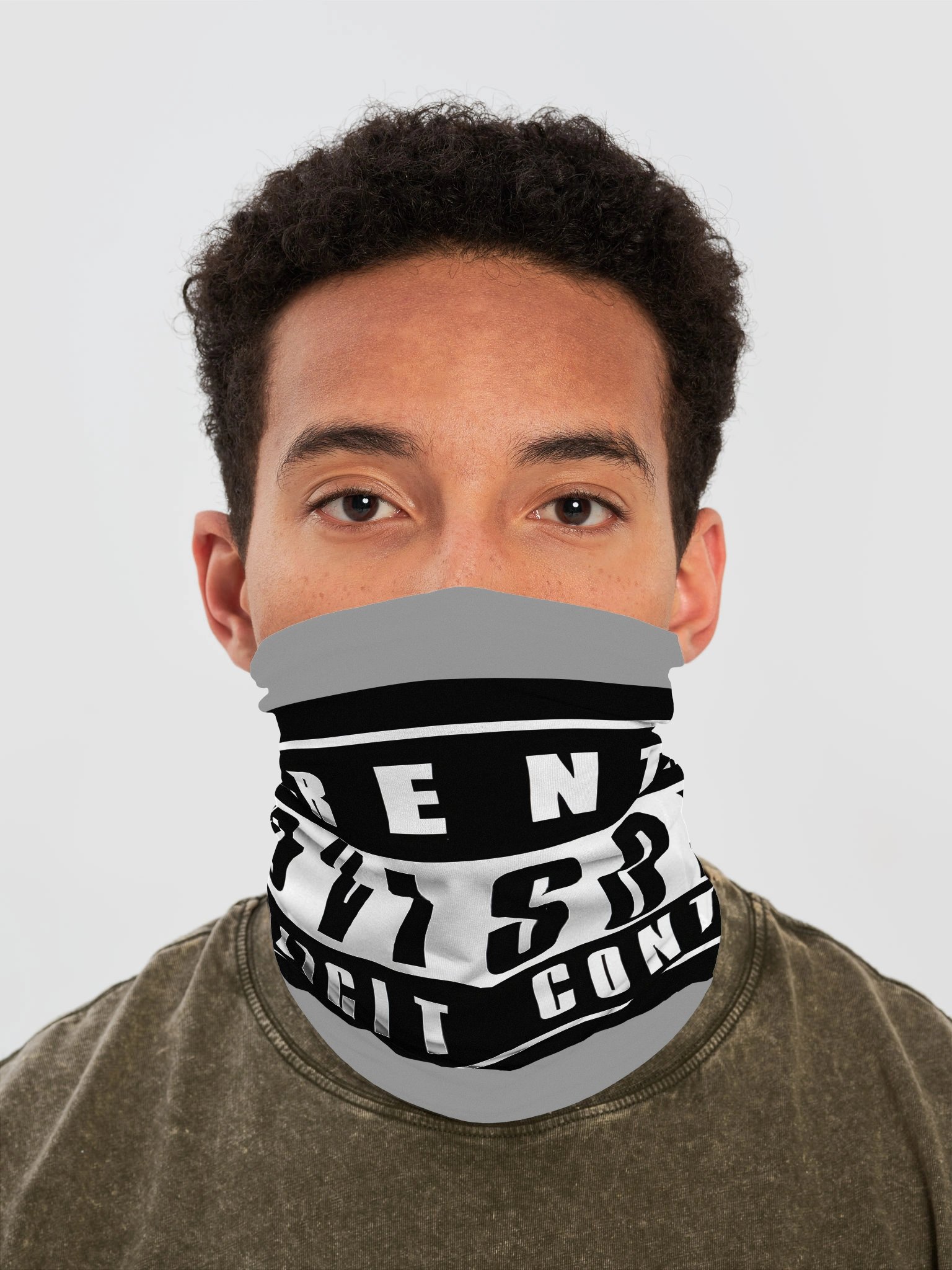 Parental Advisory Black Warning Gaiter product image (1)