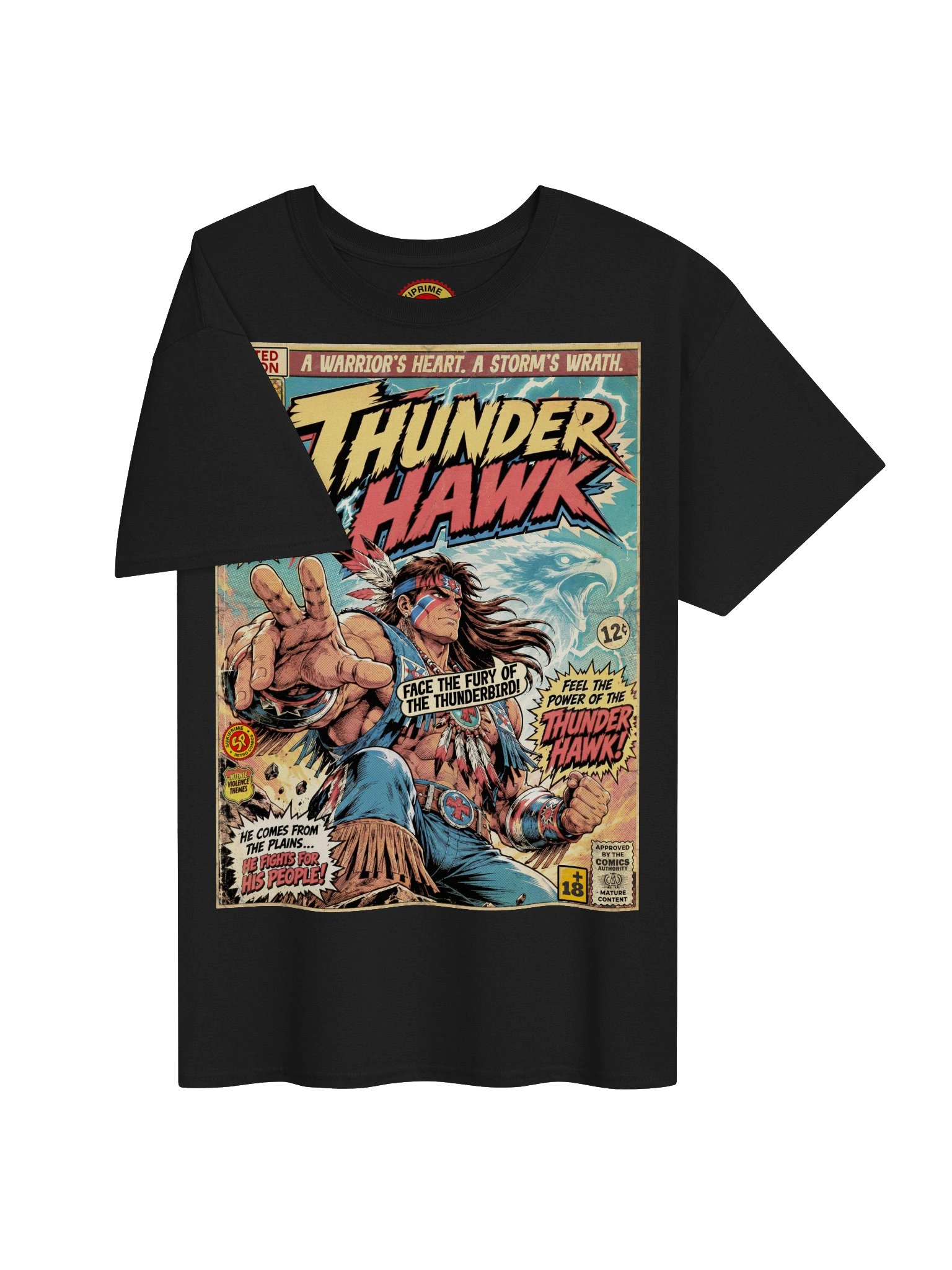 Thunder Hawk Comic Art Gaming T-Shirt product image (3)