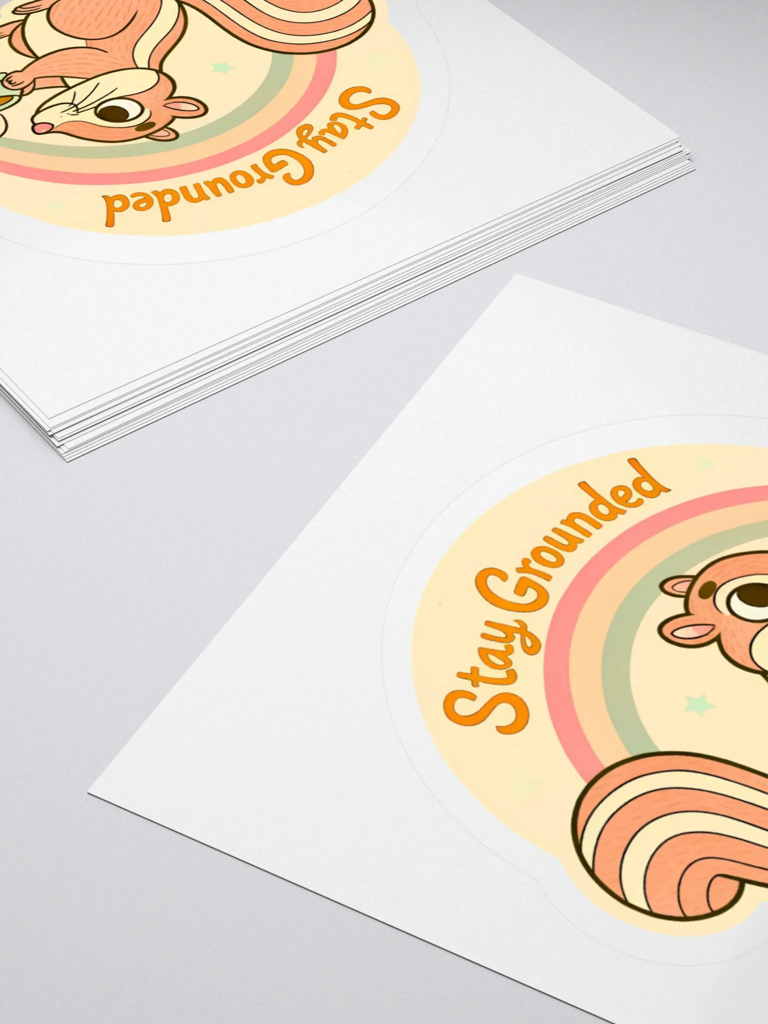 Stay Grounded Chipmunk Kiss Cut Stickers product image (12)