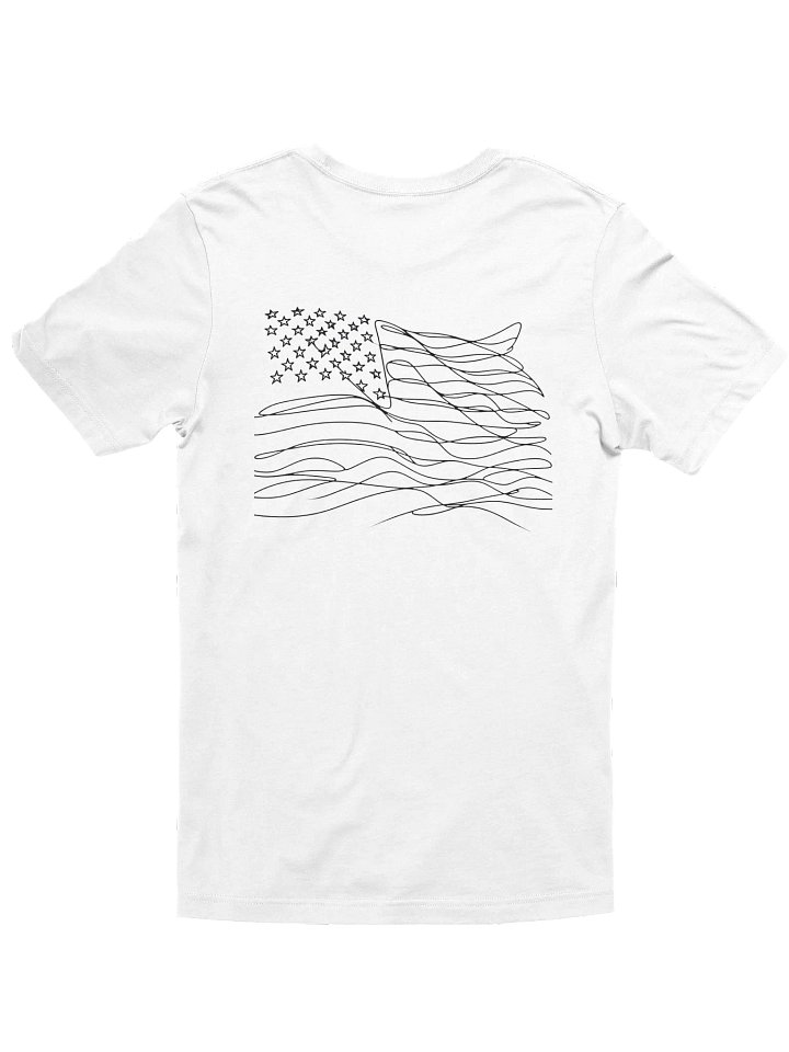 USA Vibes Line Art Silhouette Unisex T-Shirt product image (8)