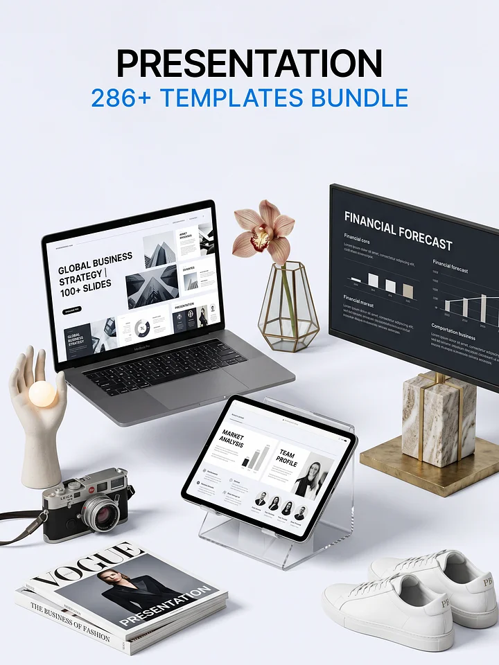 Presentation Templates Bundle | 286+ Professional Presentation Slides & Decks product image (1)