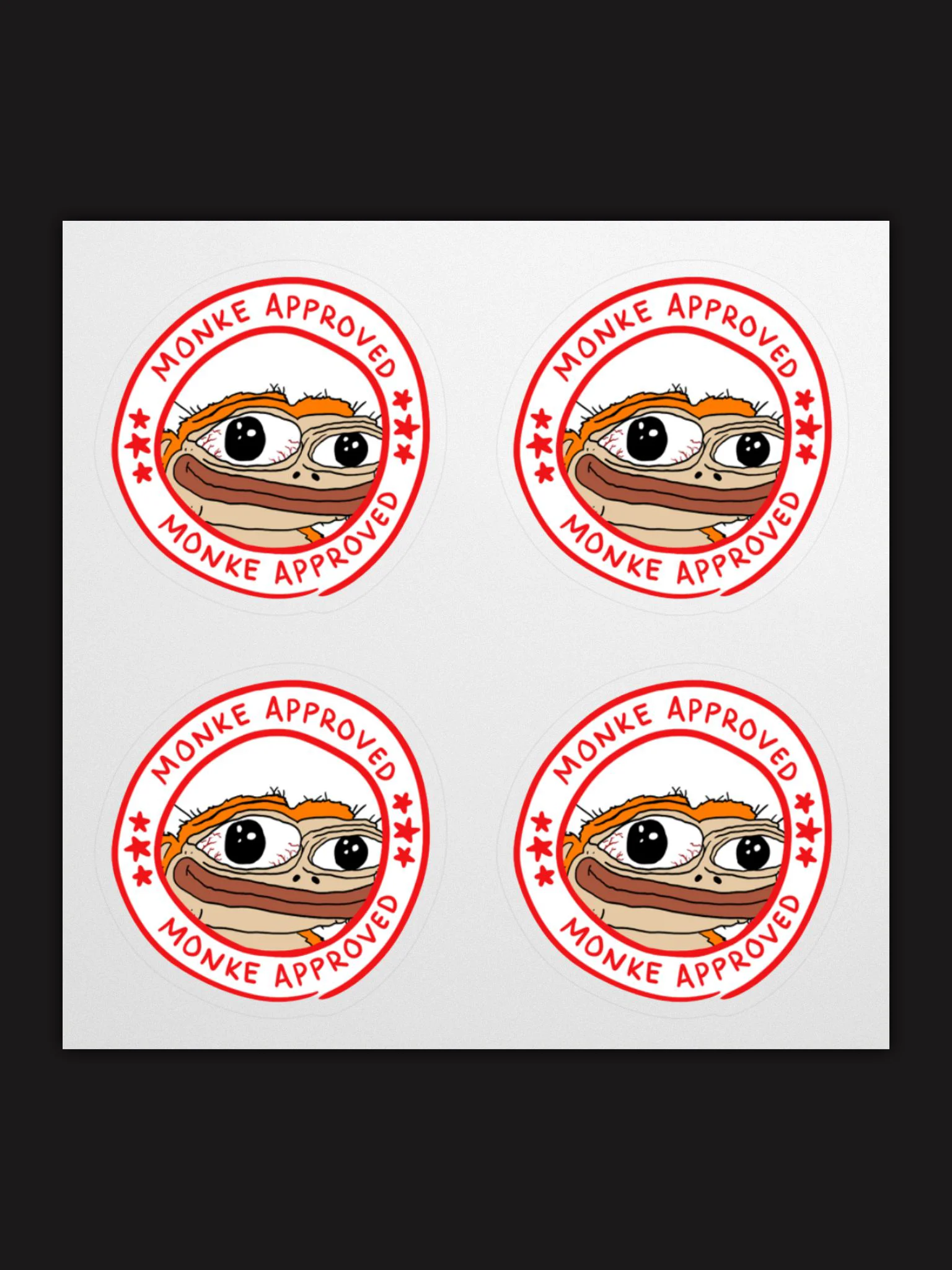 Stickers - Monke Approved product image (1)