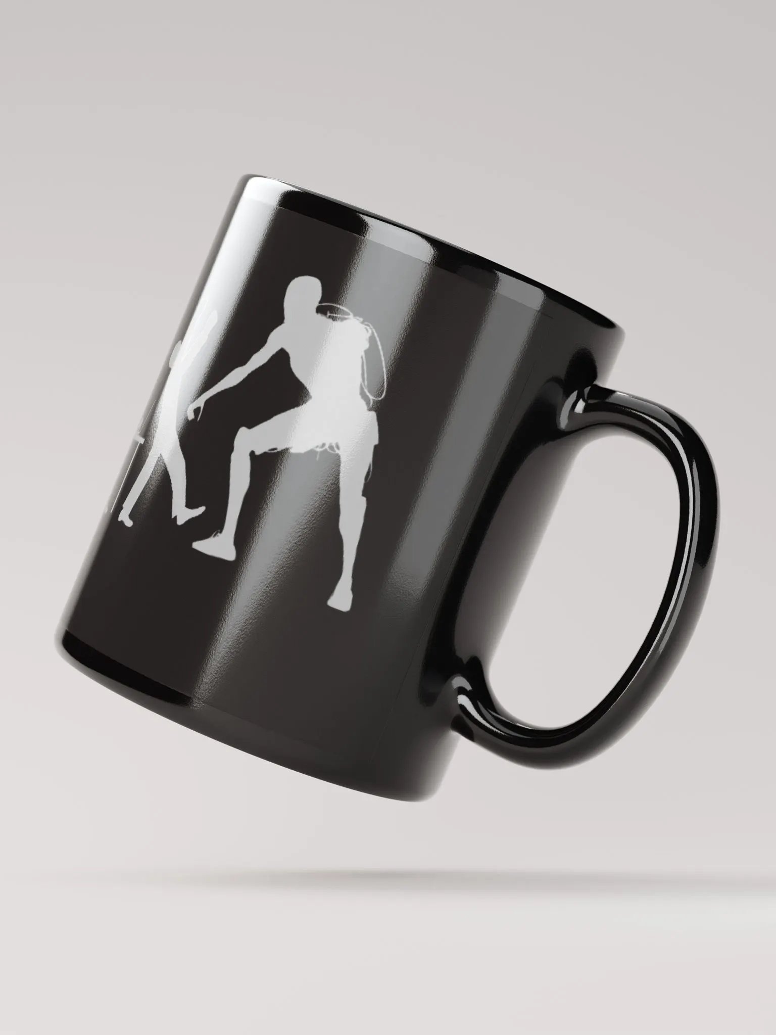 Devolution of Man, 11 oz Black Ceramic Mug product image (3)
