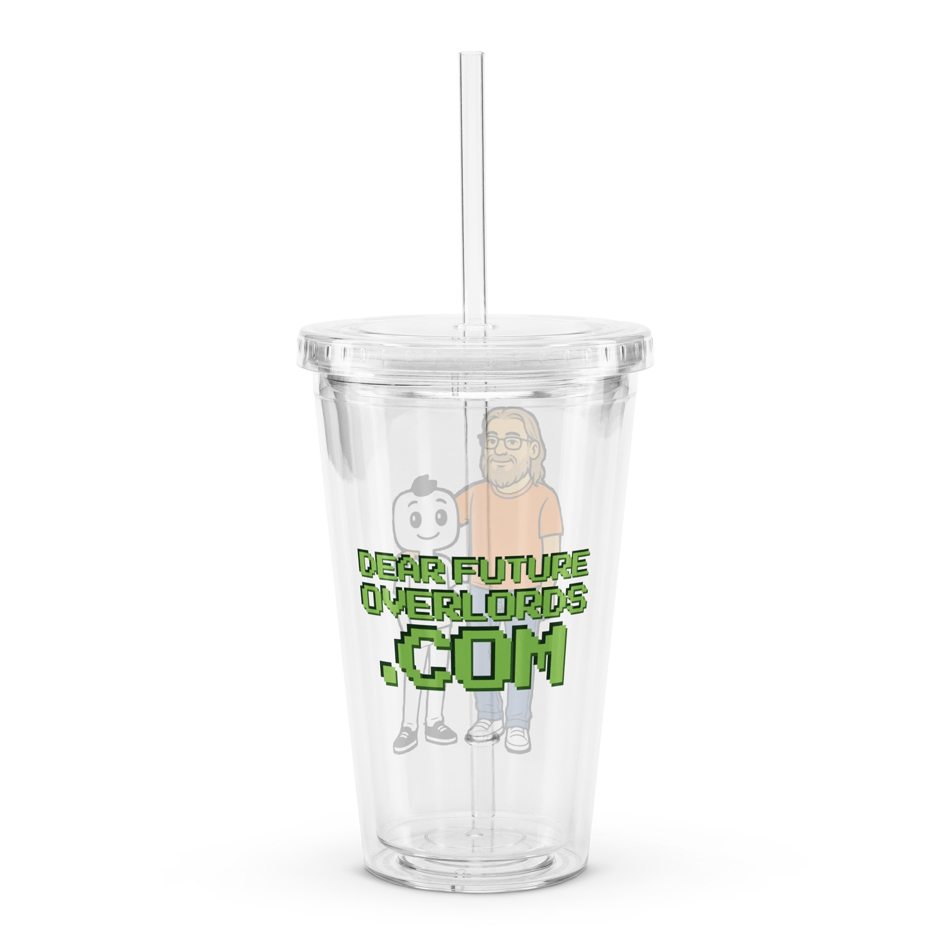 Dear Future Overlords Clear Tumbler product image (2)