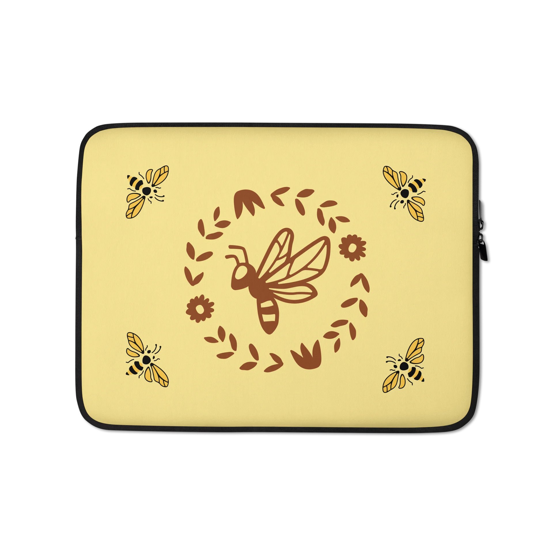 Cute Bee Whimsical Laptop Sleeve – Soft Pastel Protective Case for Dreamers product image (1)