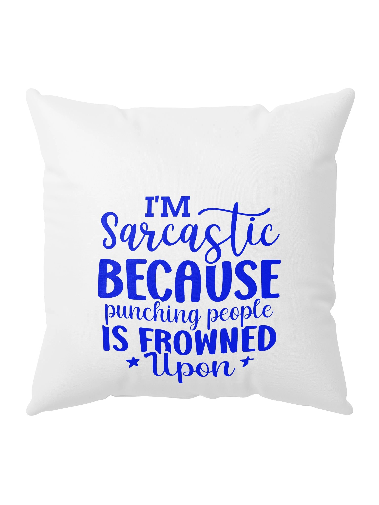 Punching Is Frowned Upon Pillow ™ product image (9)